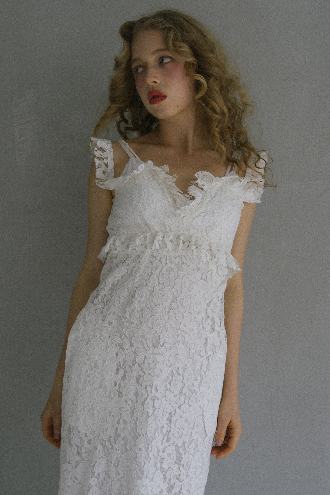 【HONEY MI HONEY】リボンキャミソールワンピース lace off shoulder camisole one-piece | HONEY MI HONEY