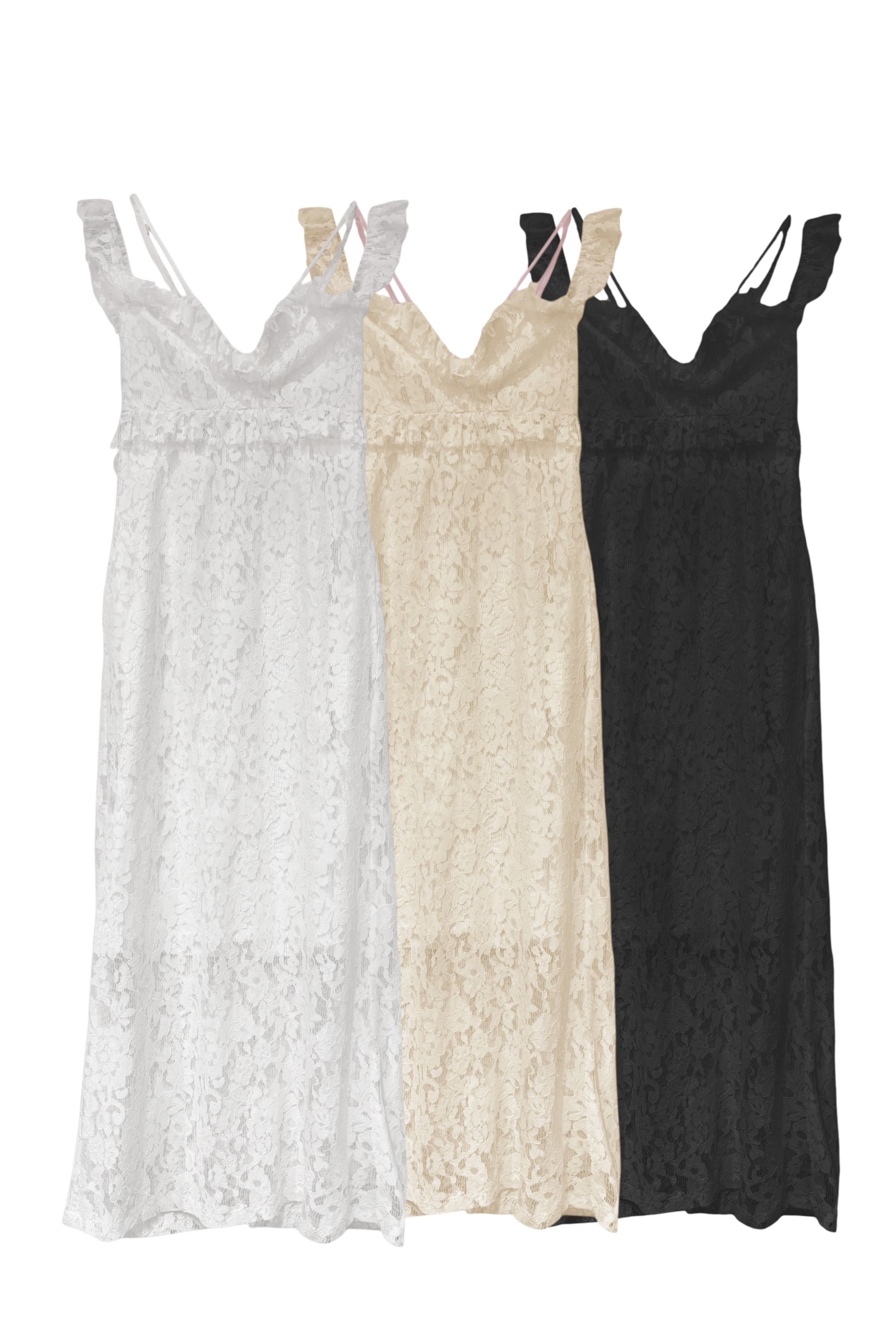 【HONEY MI HONEY】リボンキャミソールワンピース lace off shoulder camisole one-piece | HONEY MI HONEY