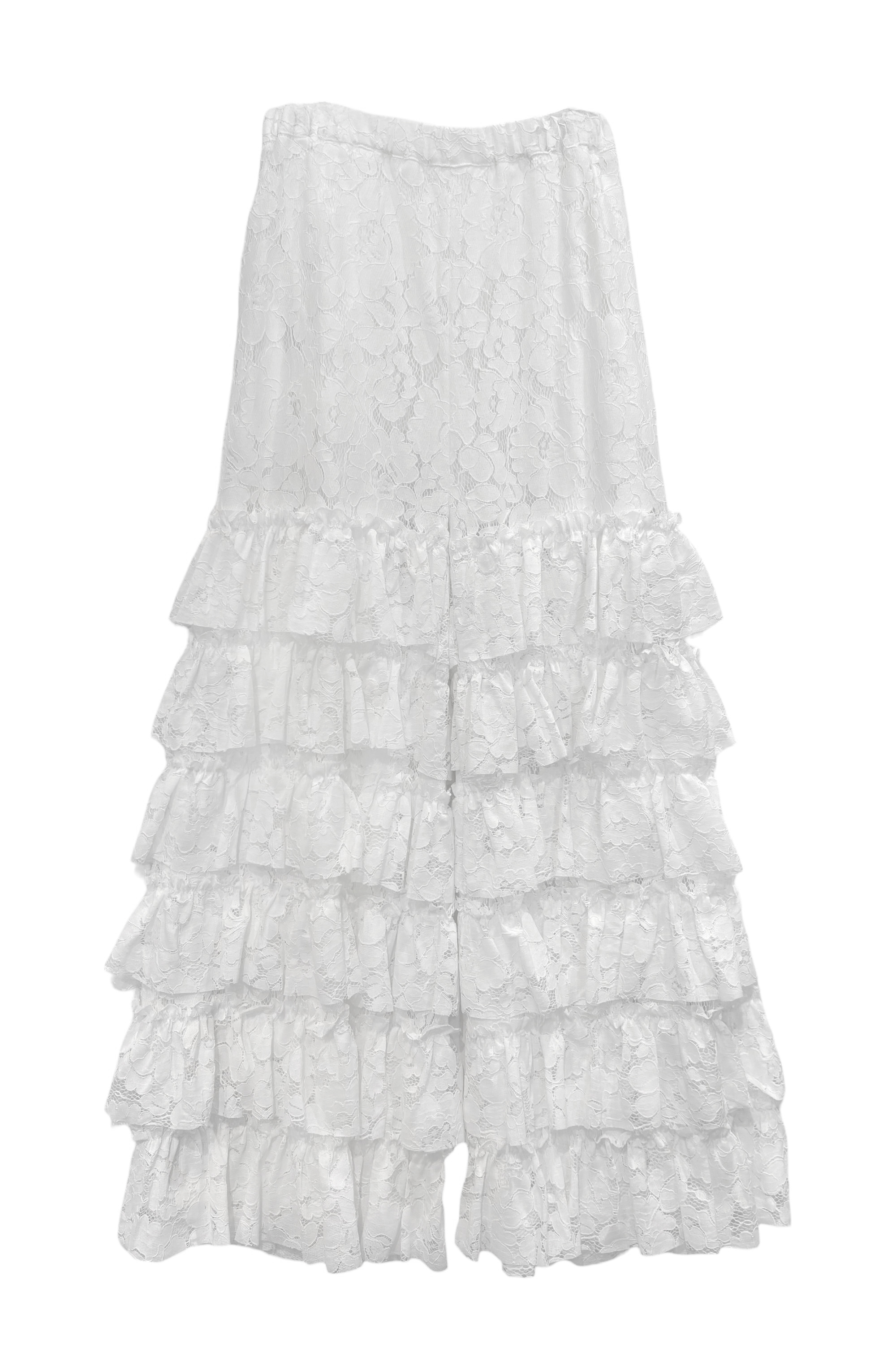 lace tiered wide pants | HONEY MI HONEY