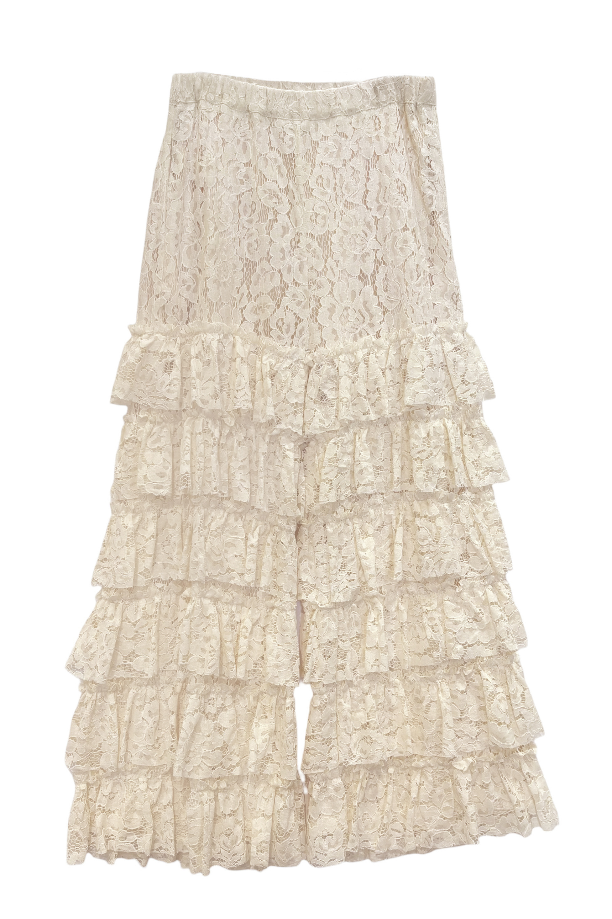 lace tiered wide pants | HONEY MI HONEY