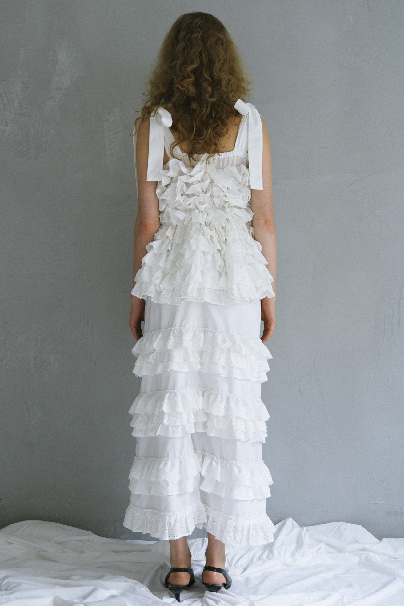 cotton lace tiered camisole | HONEY MI HONEY