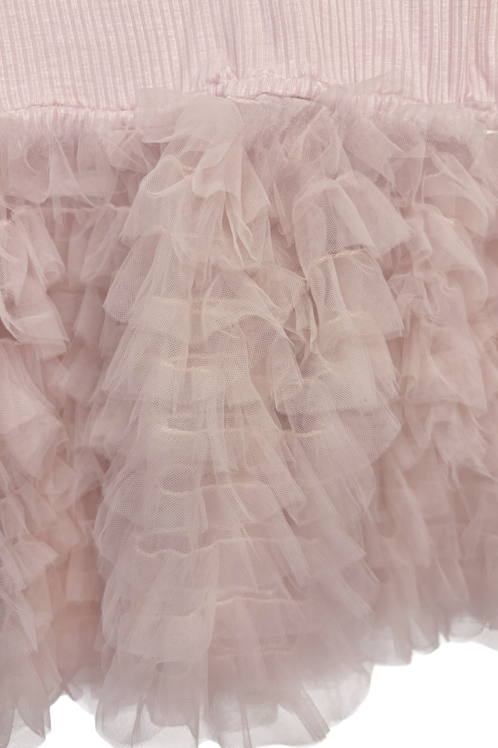 tulle peplum rib cutsew | HONEY MI HONEY