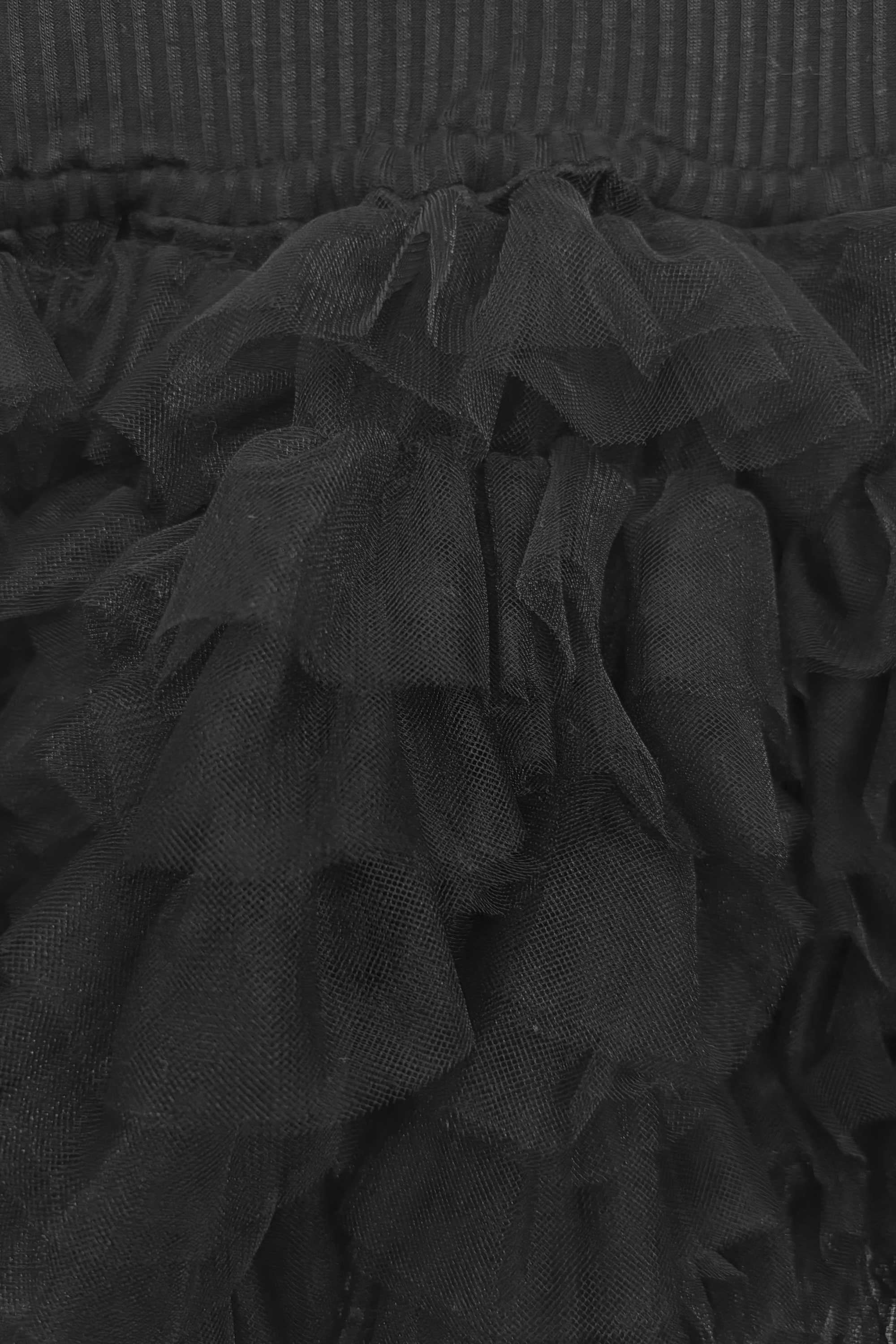 tulle peplum rib cutsew | HONEY MI HONEY