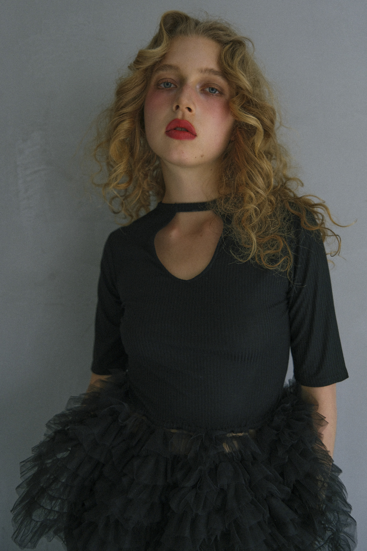 Honey mi honey tulle peplum sweat ブラック tulle peplum rib cutsew | HONEY MI HONEY