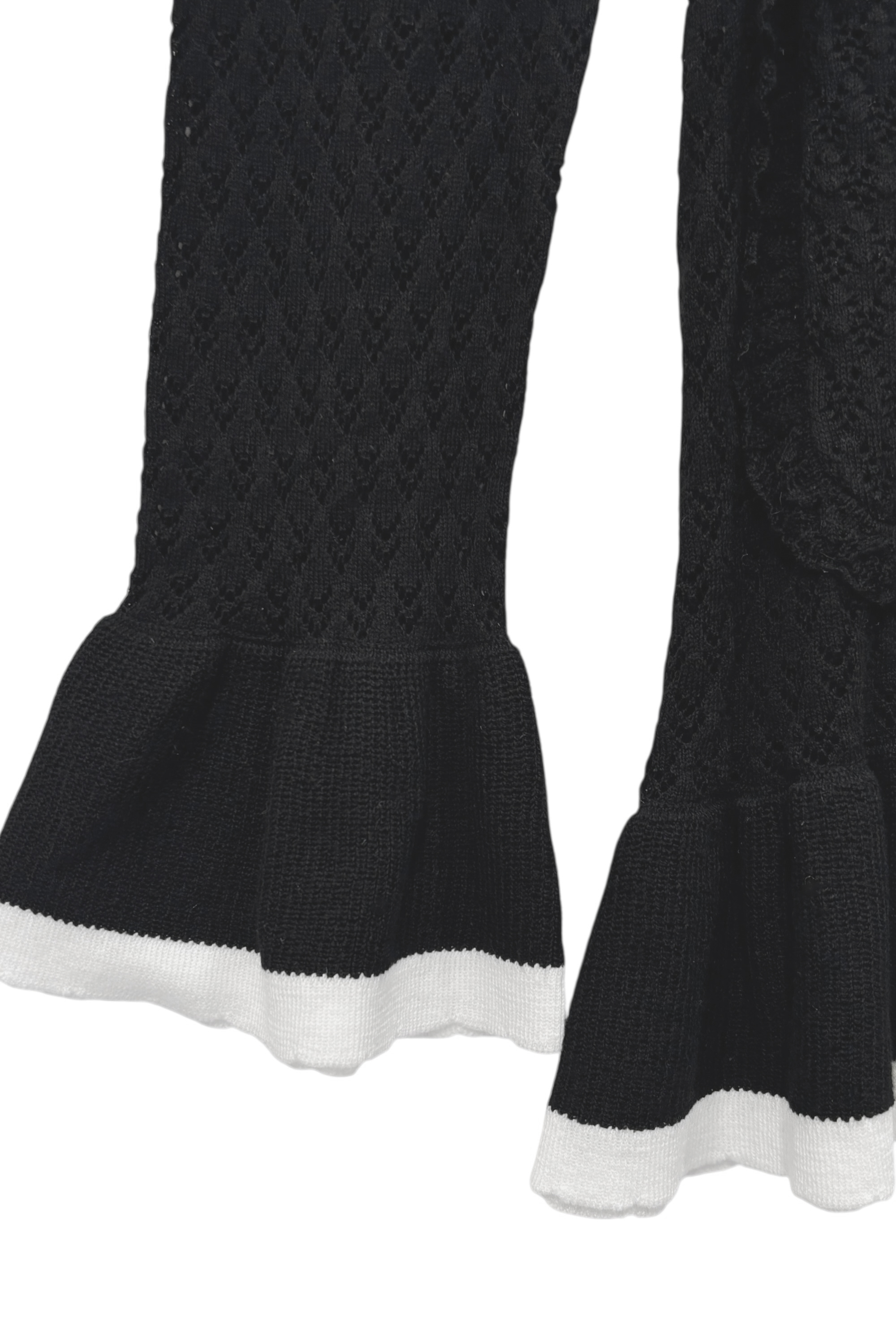 crochet frill knit tunic cardigan | HONEY MI HONEY