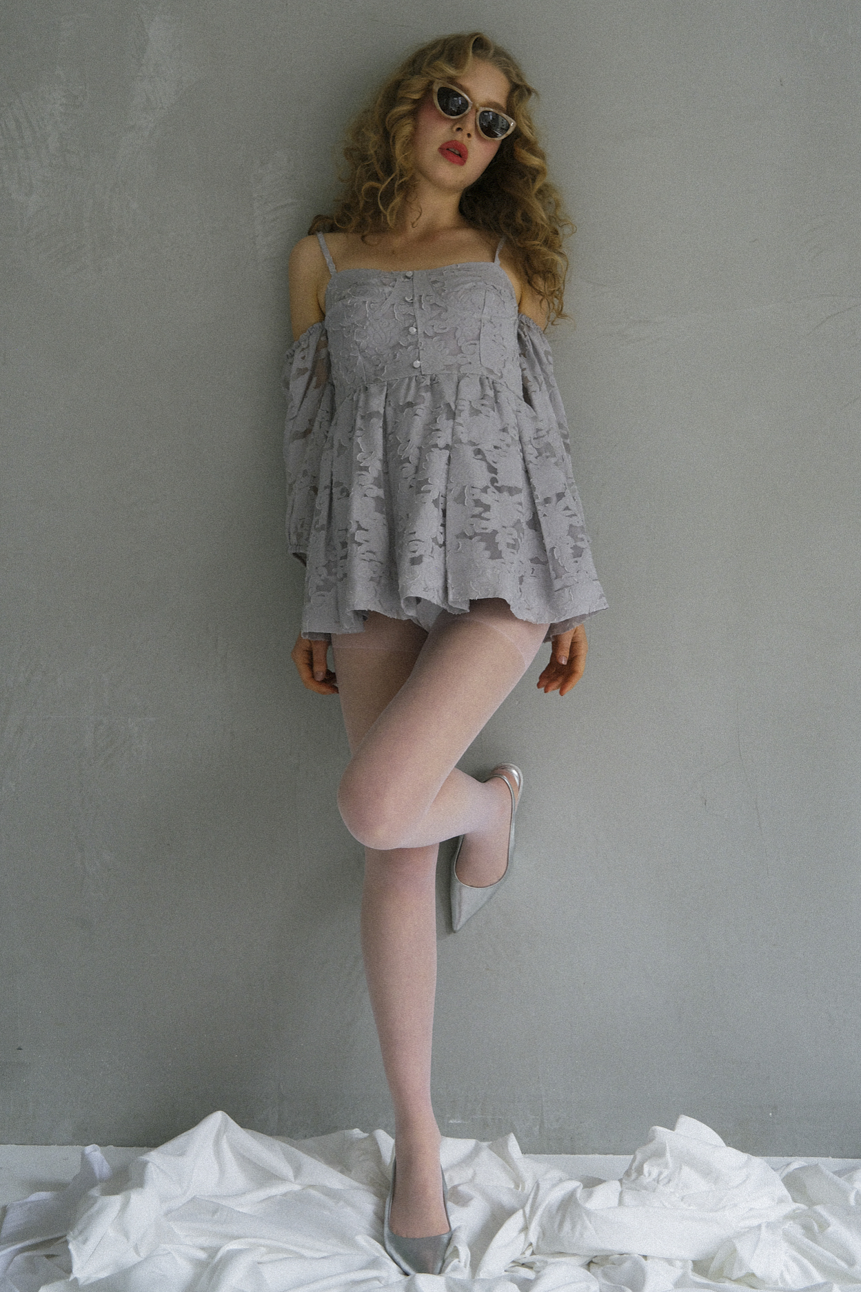 rose jacquard puff tunic | HONEY MI HONEY