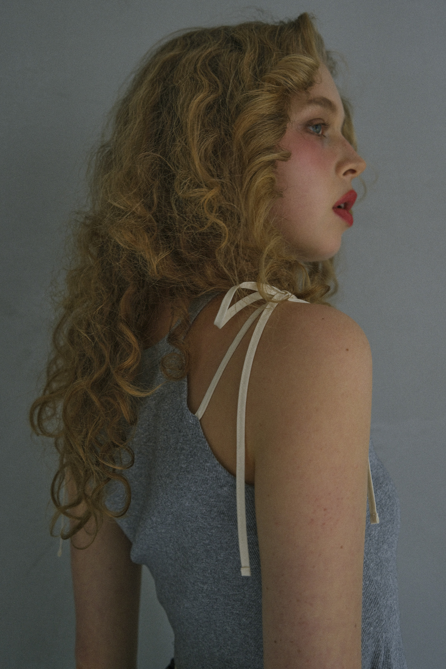 rib ribbon halter tops | HONEY MI HONEY