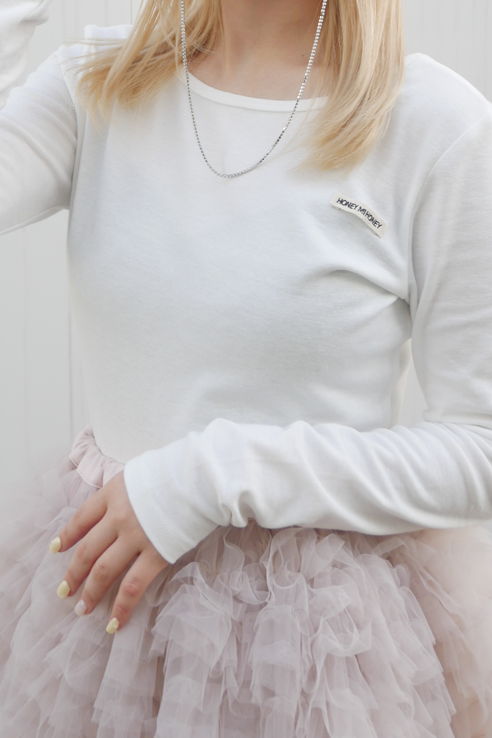 【新品タグ付き】　HONEY MI HONEY HONEY MI HONEY】honey logo cropped long t-shirt HONEY.MALL