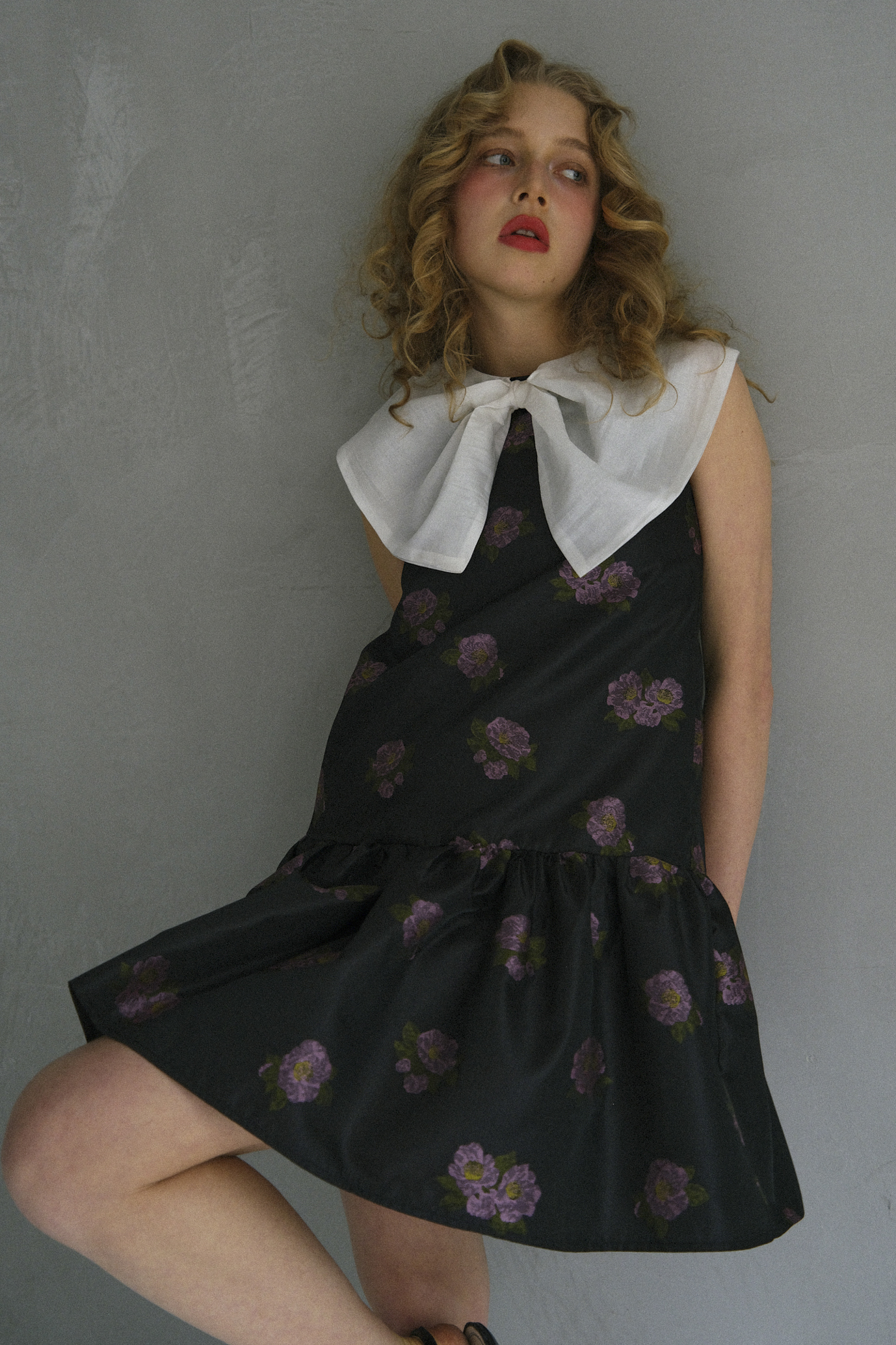 Honey Mew アーガイル柄 ブラックミニドレス HONEY MI HONEY｜【sisterjane 別注】Bonaire Jacquard Mini Dress