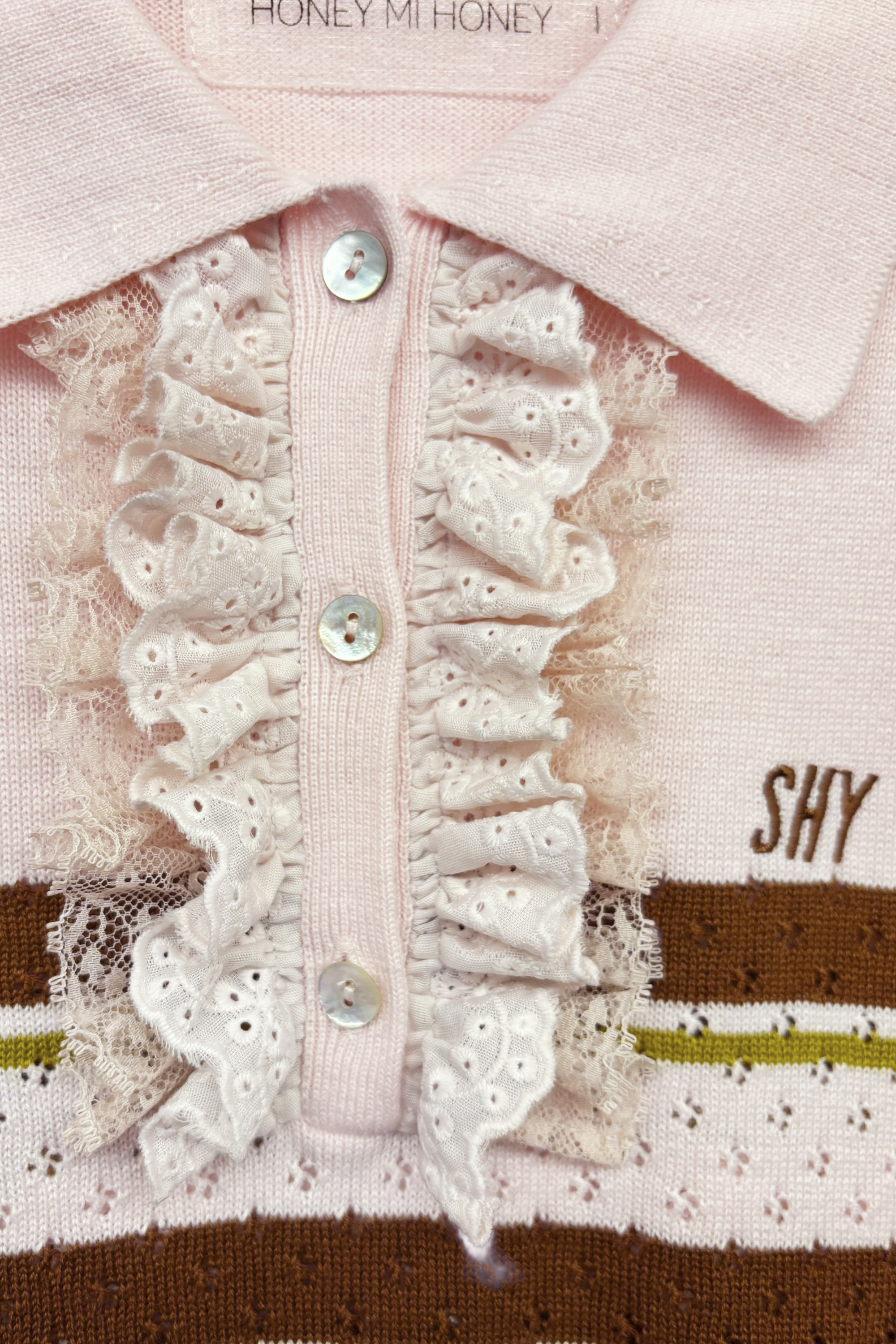 Honey mi Honey セーラーニット　ピンク HONEY MI HONEY（ハニーミーハニー） sailor knit 17秋冬 17A-WV-10