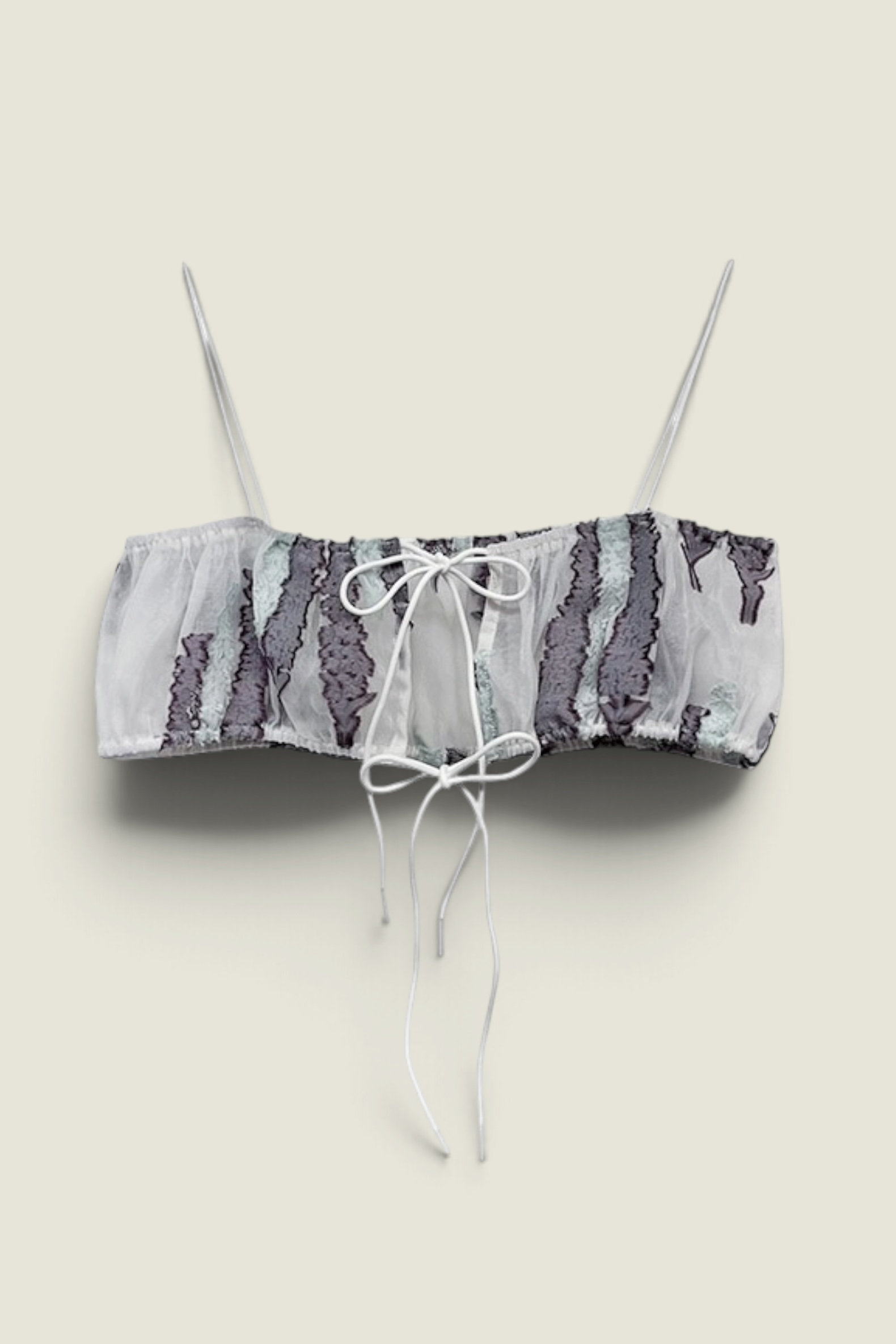 【HONEY MI HONEY】leaf pattern bustier