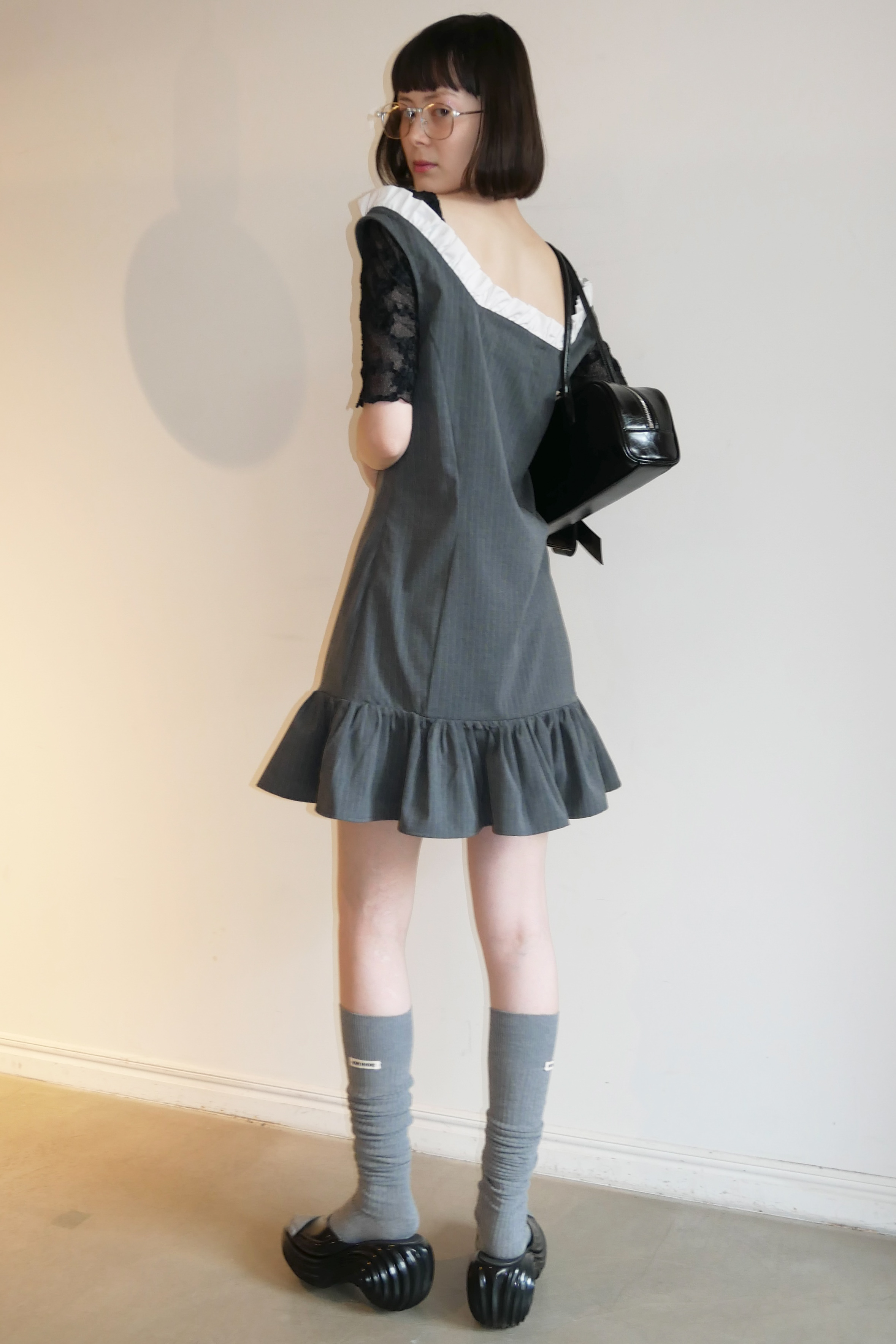 HONEY MI HONEY】HONEY logo long socks HONEY.MALL