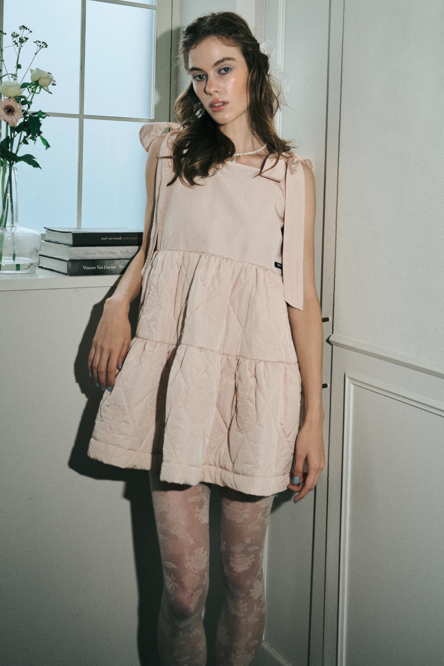 rose quilting ribbon mini one-piece | HONEY MI HONEY