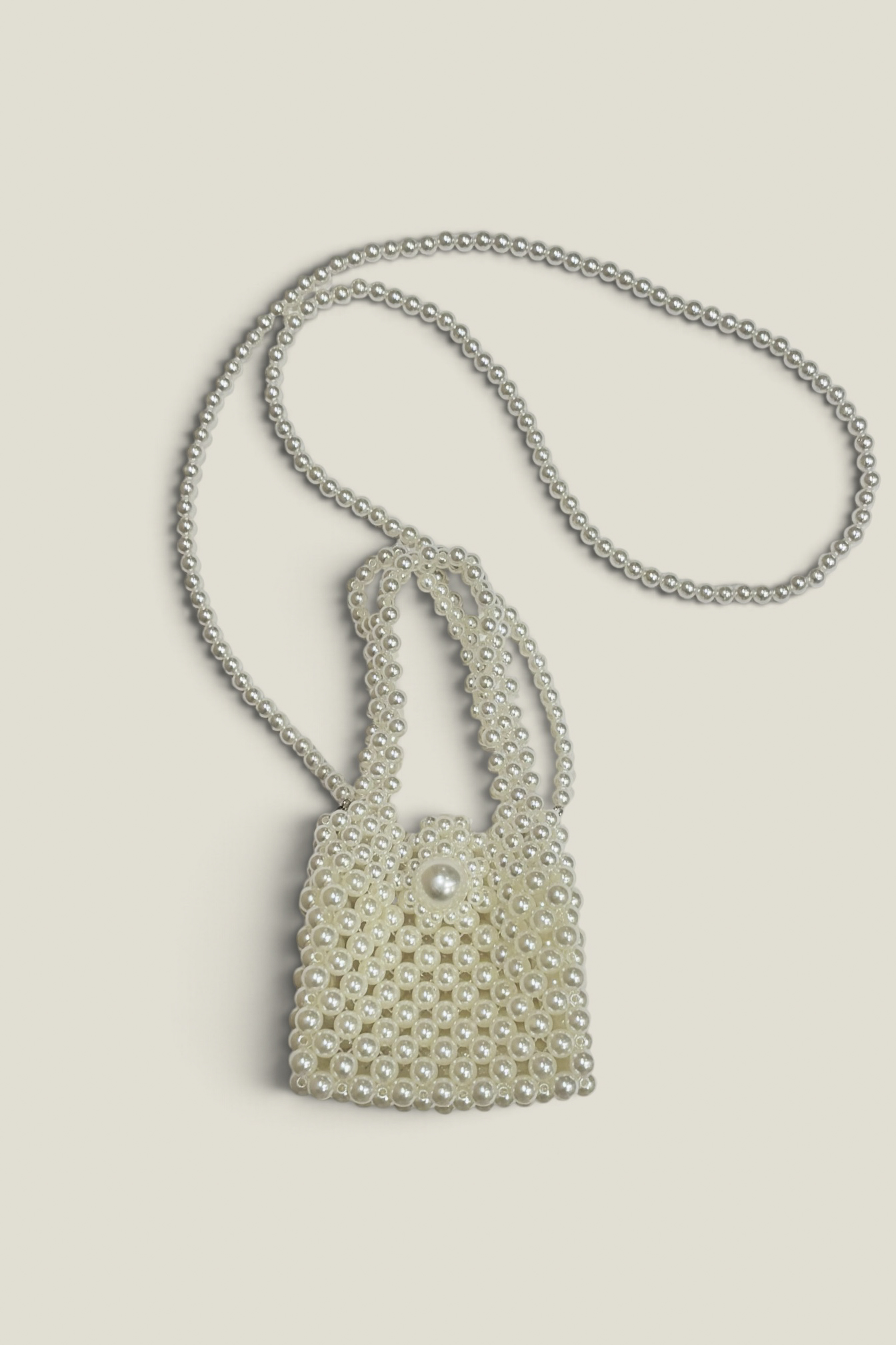 【HONEY MI HONEY】square pearl bag