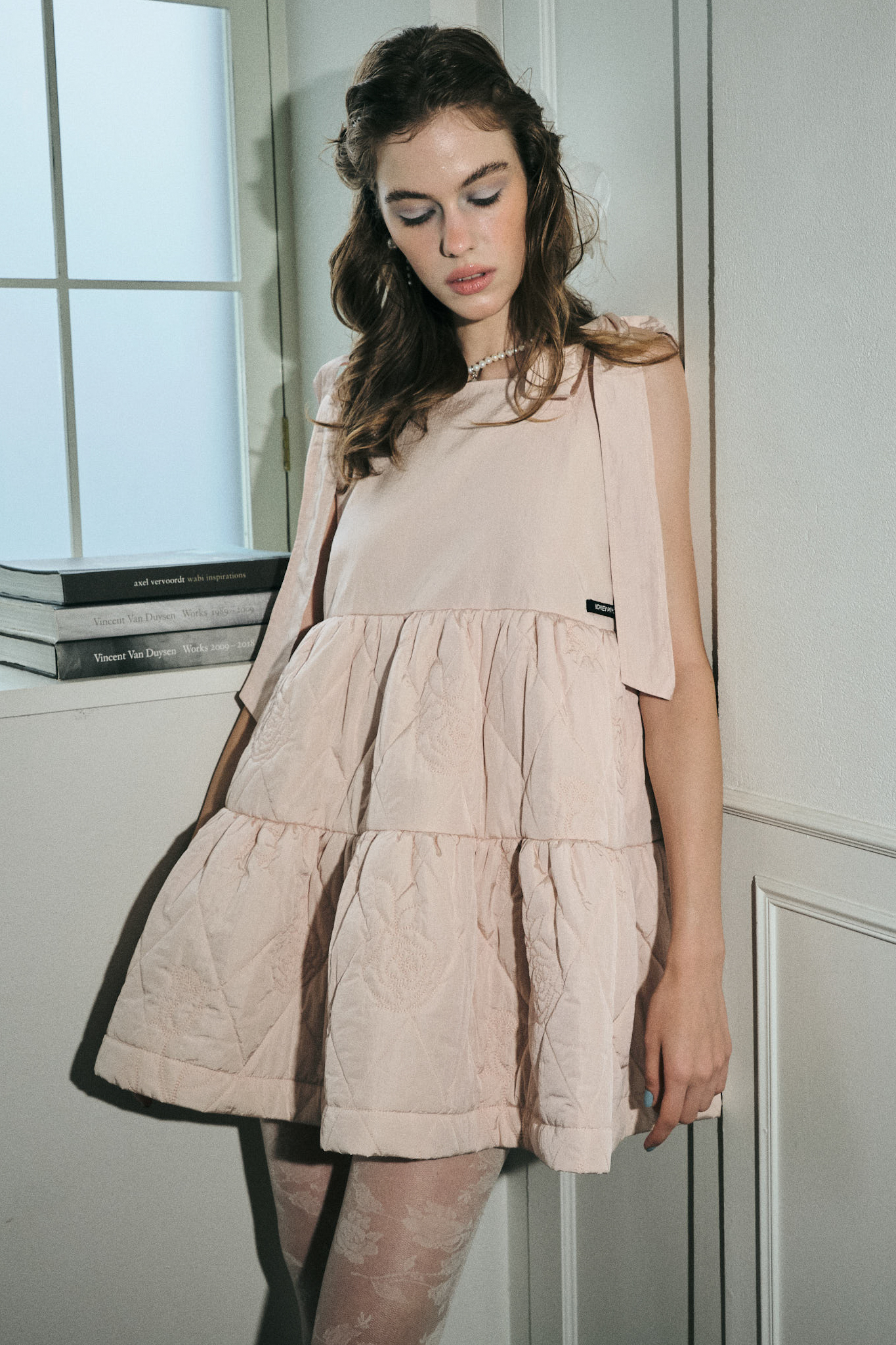 rose quilting ribbon mini one-piece | HONEY MI HONEY