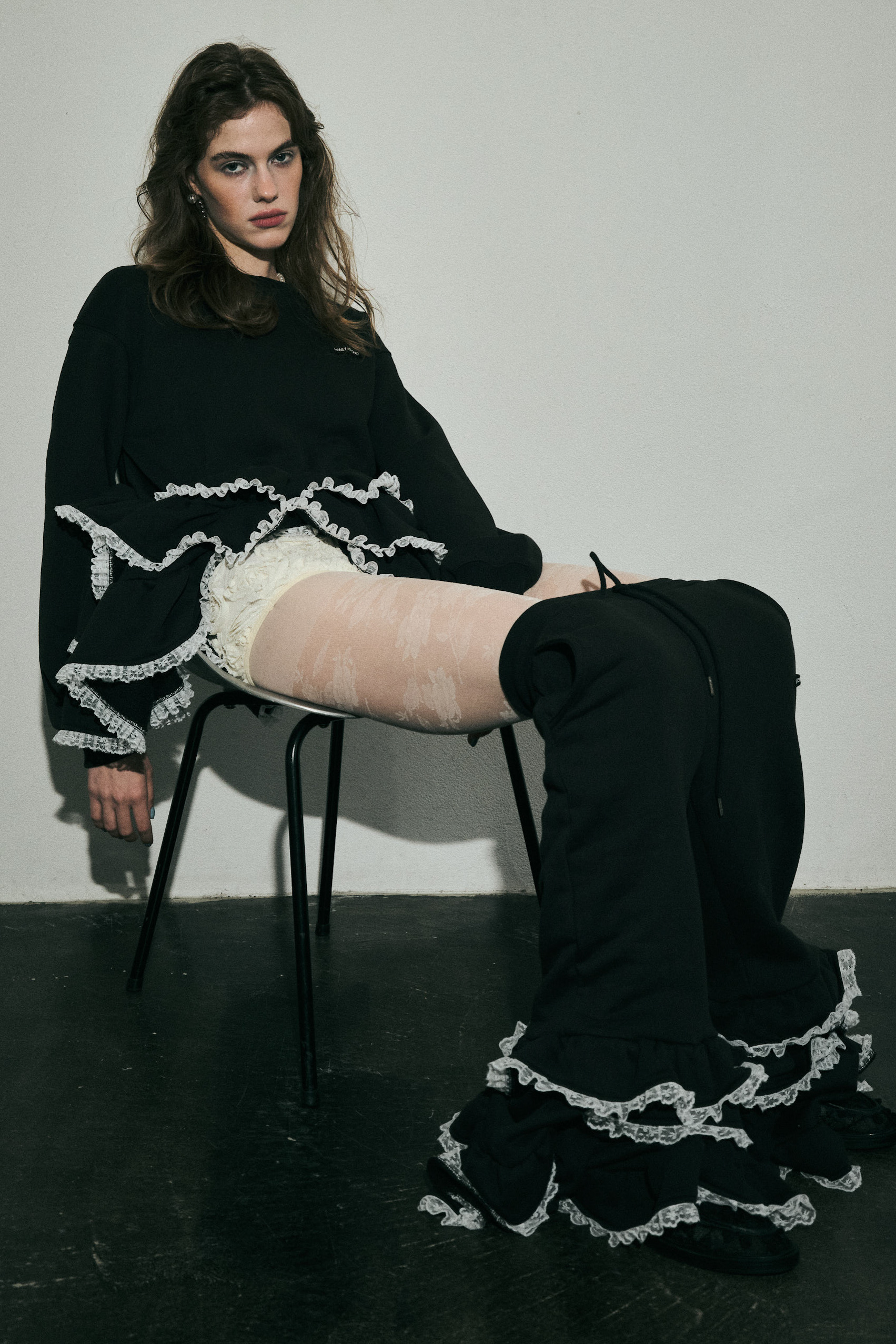 tiered frill sweat | HONEY MI HONEY