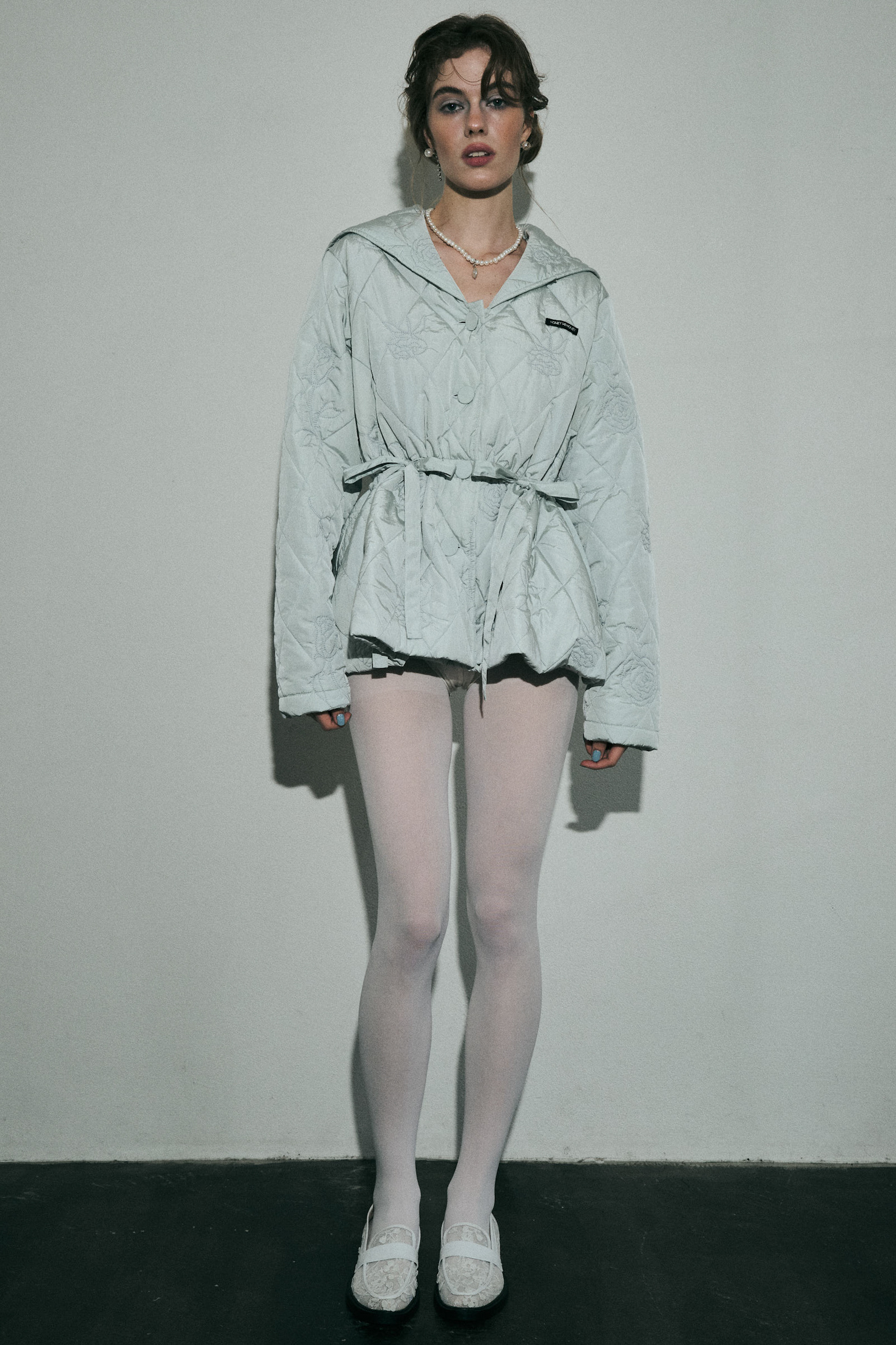 rose quilting sailor coat | HONEY MI HONEY