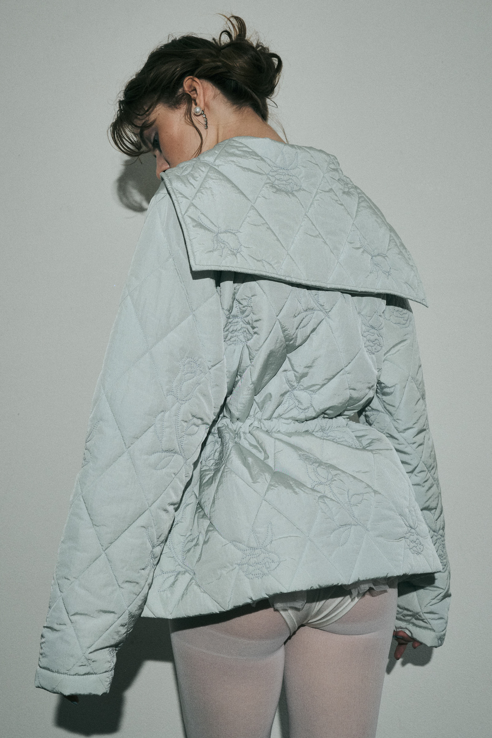 rose quilting sailor coat | HONEY MI HONEY