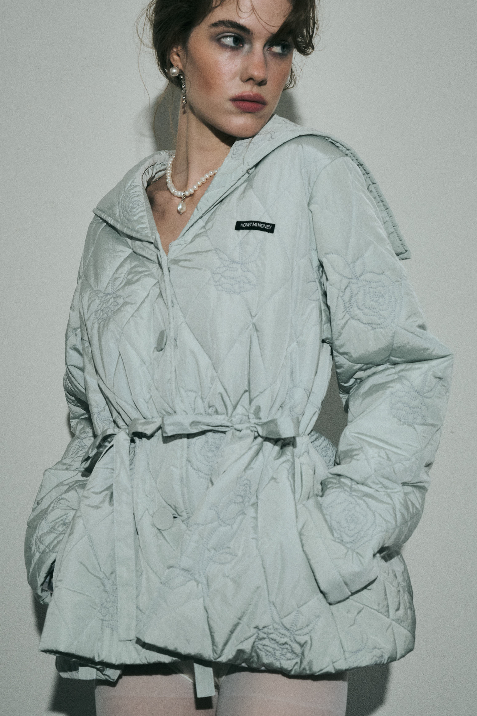 【HONEY MI HONEY】rose quilting sailor coat