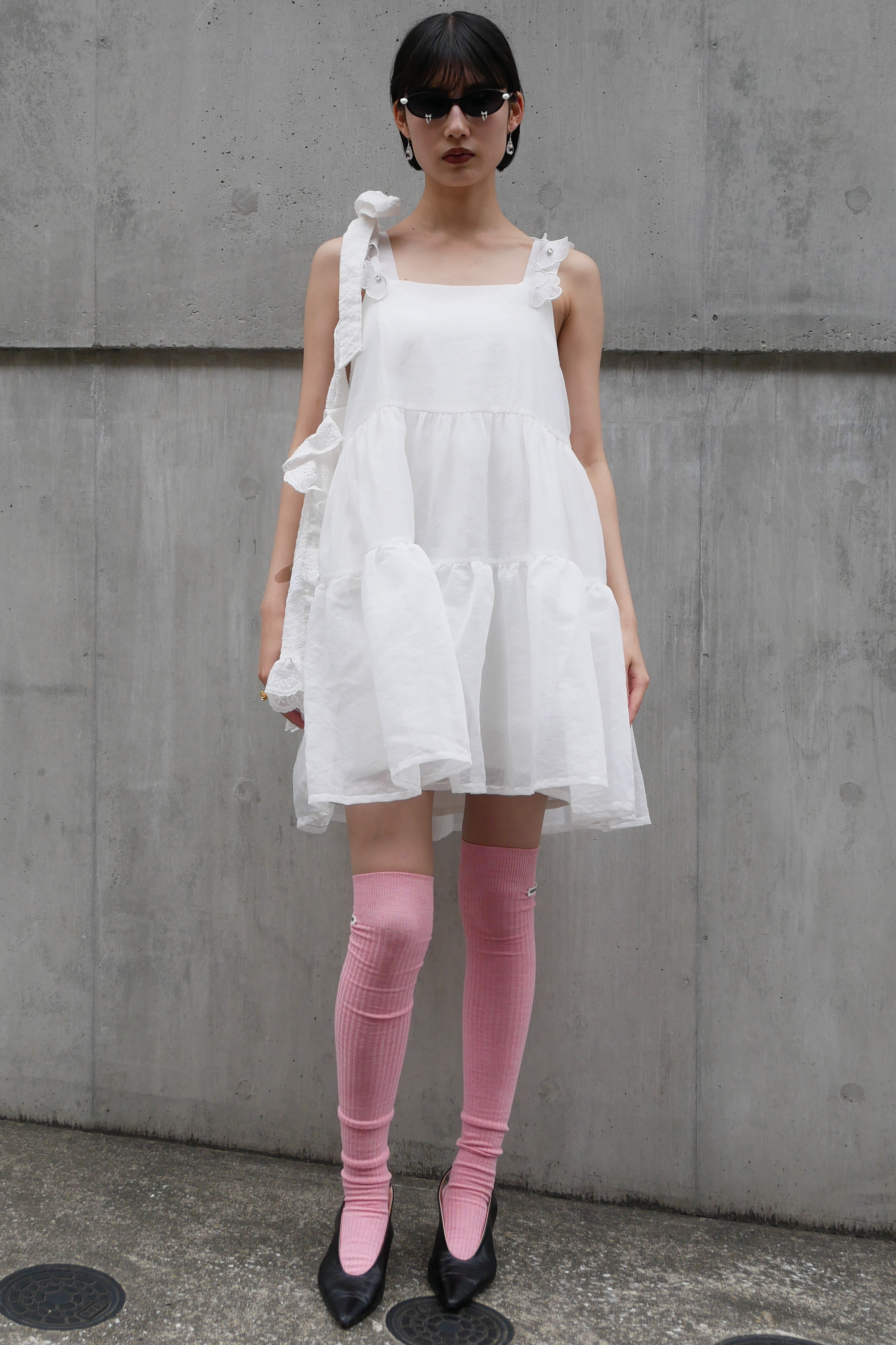 HONEY MI HONEY】HONEY logo long socks HONEY.MALL
