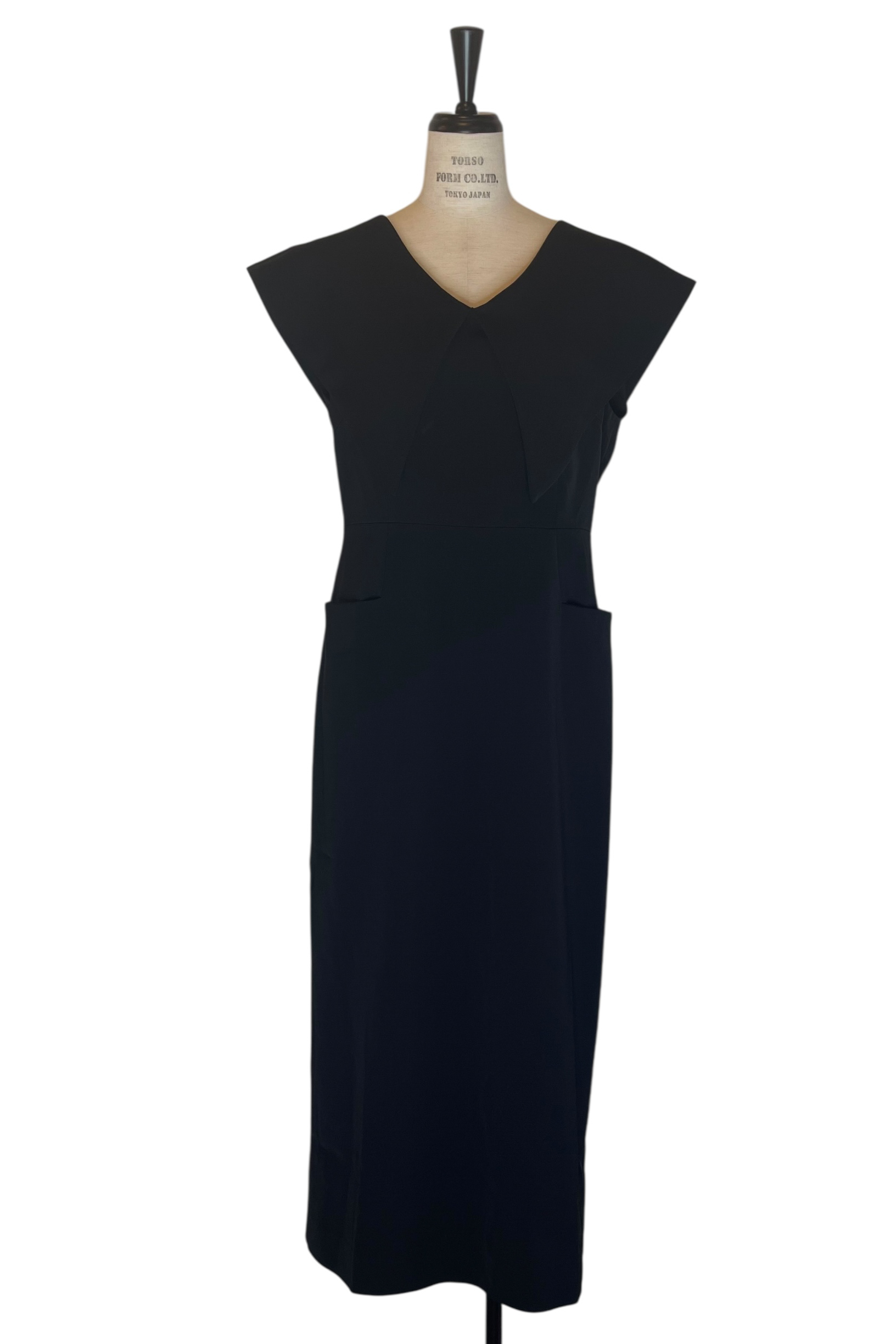 【ALORA THE WAY】sleeveless sailor collar one-piece