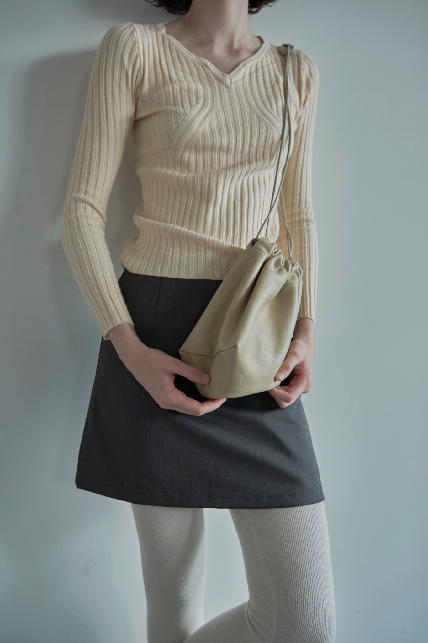 【ALORA THE WAY】layered mini skirt