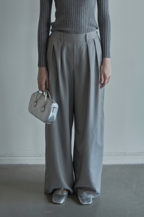 【ALORA THE WAY】double tuck wide pants