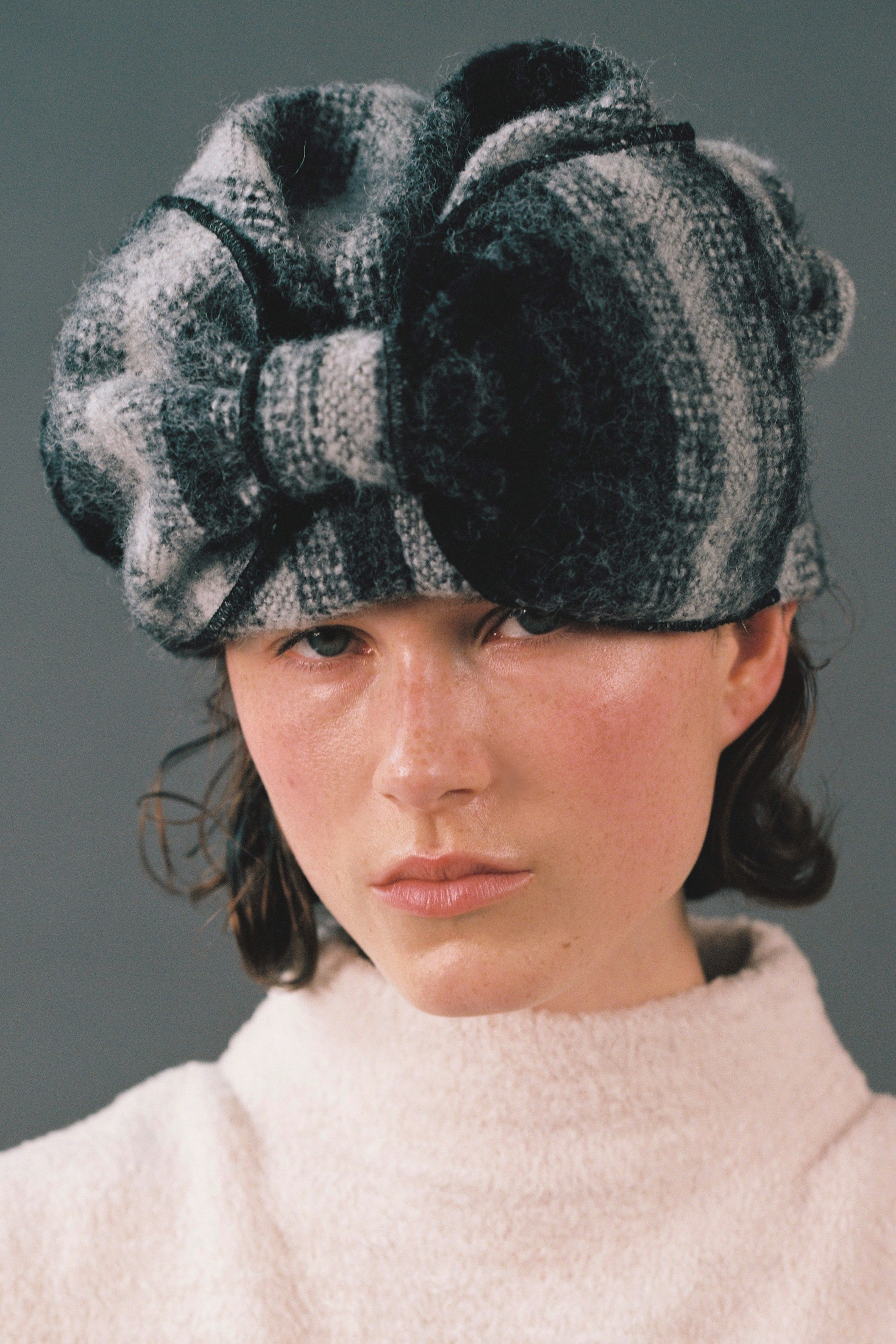 【AWESOME NEEDS】TURBANHAT_RIBBON_STRIPE