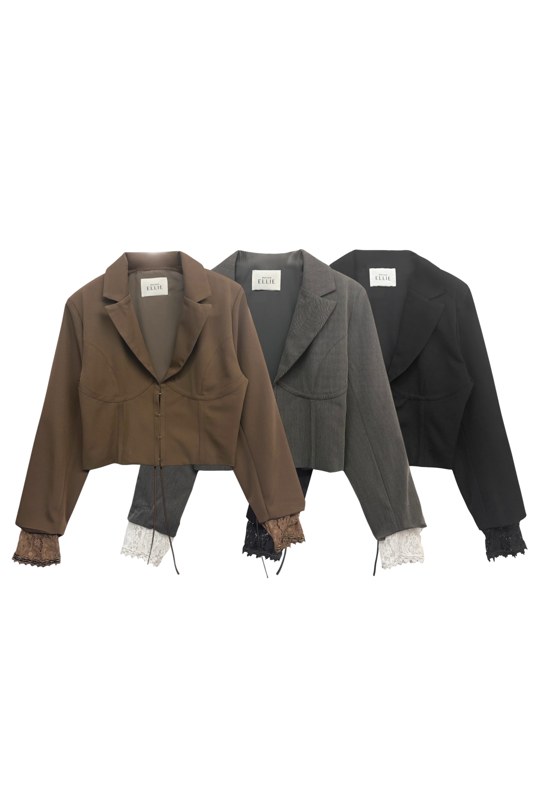 corset like cropped jacket | MAISON ELLIE