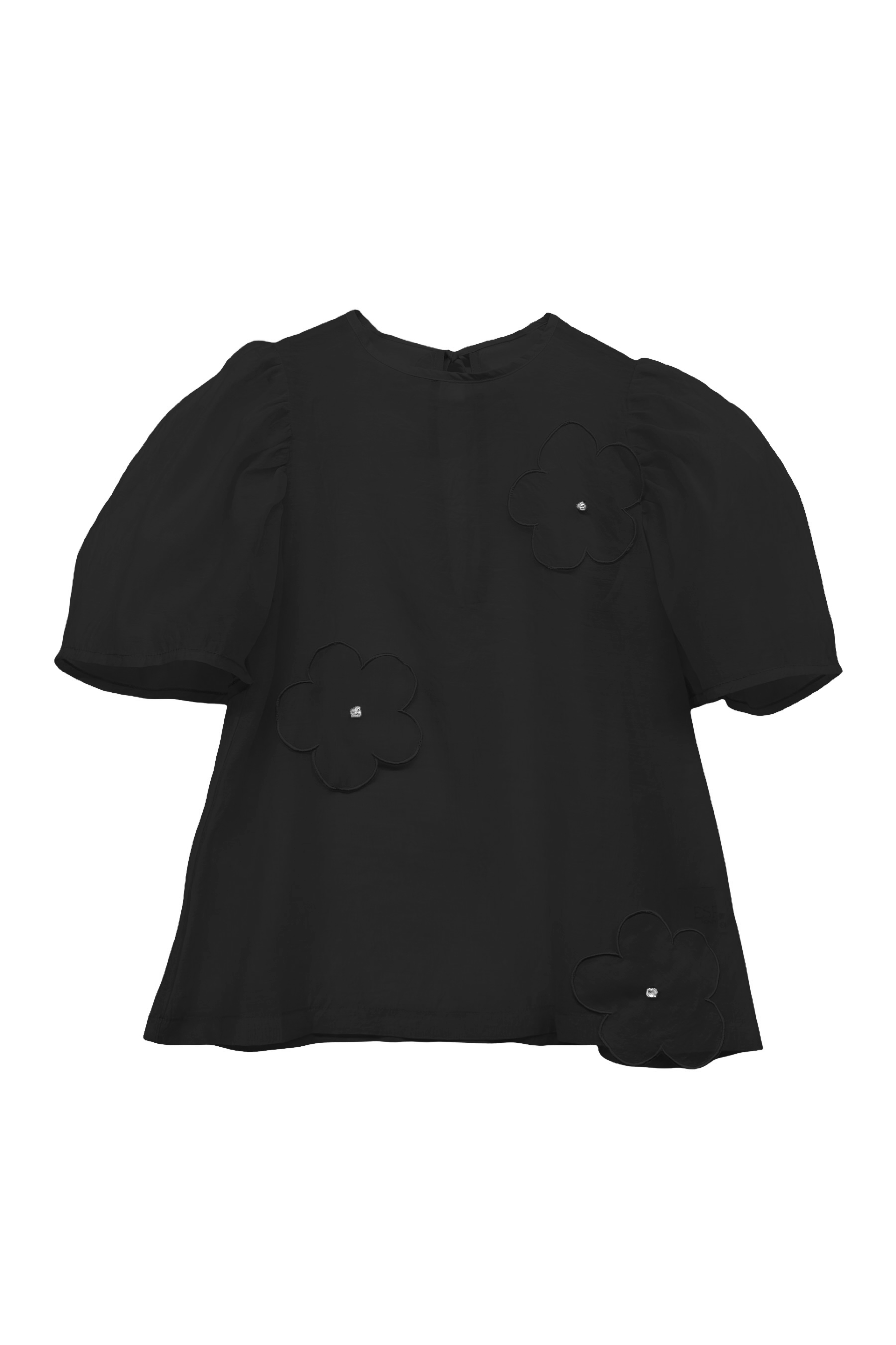 ESPRIT｜flower organdie puff blouse｜フラワーオーガンジーパフブラウス