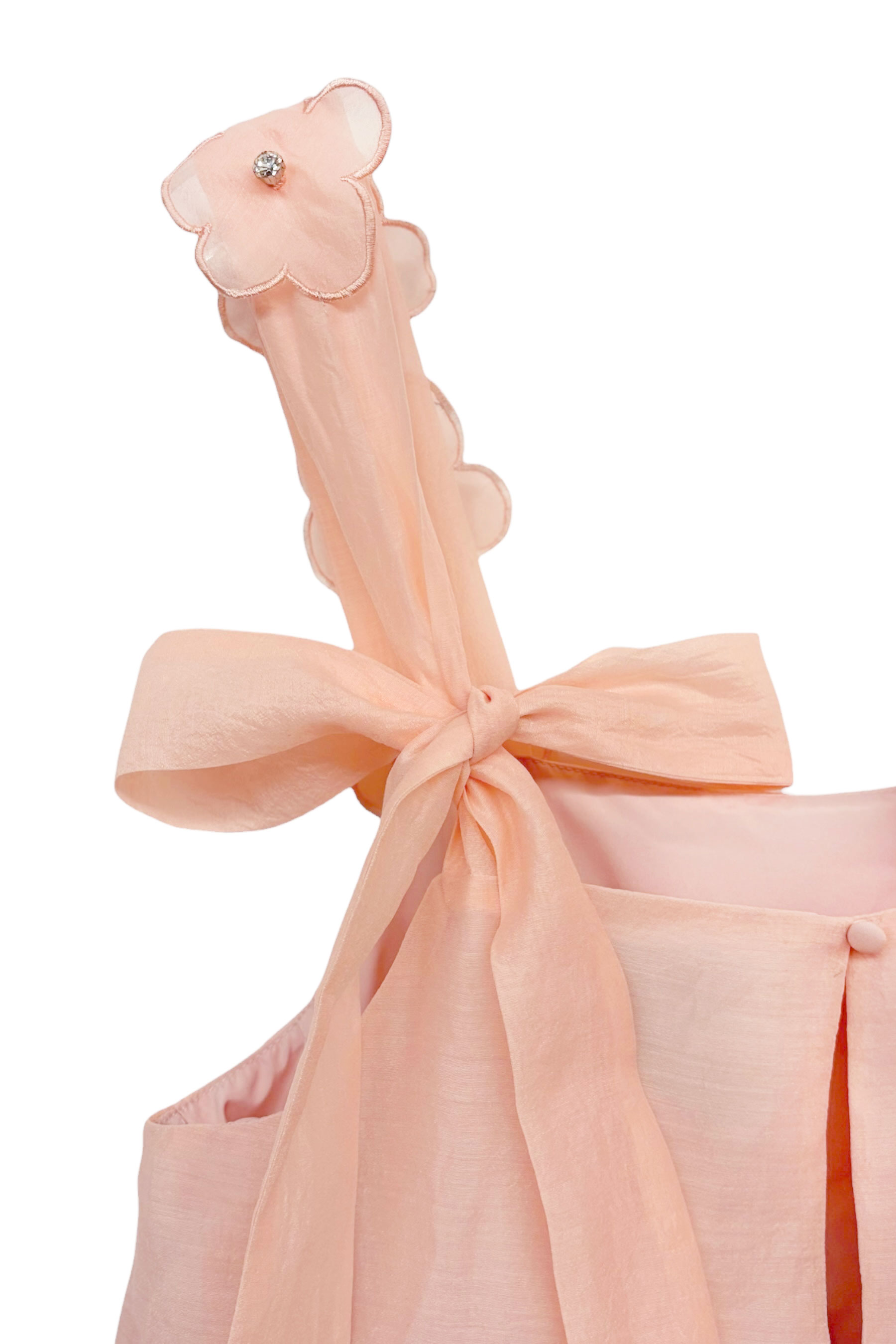 ESPRIT｜flower organdie tiered one-piece｜フラワーオーガンジー