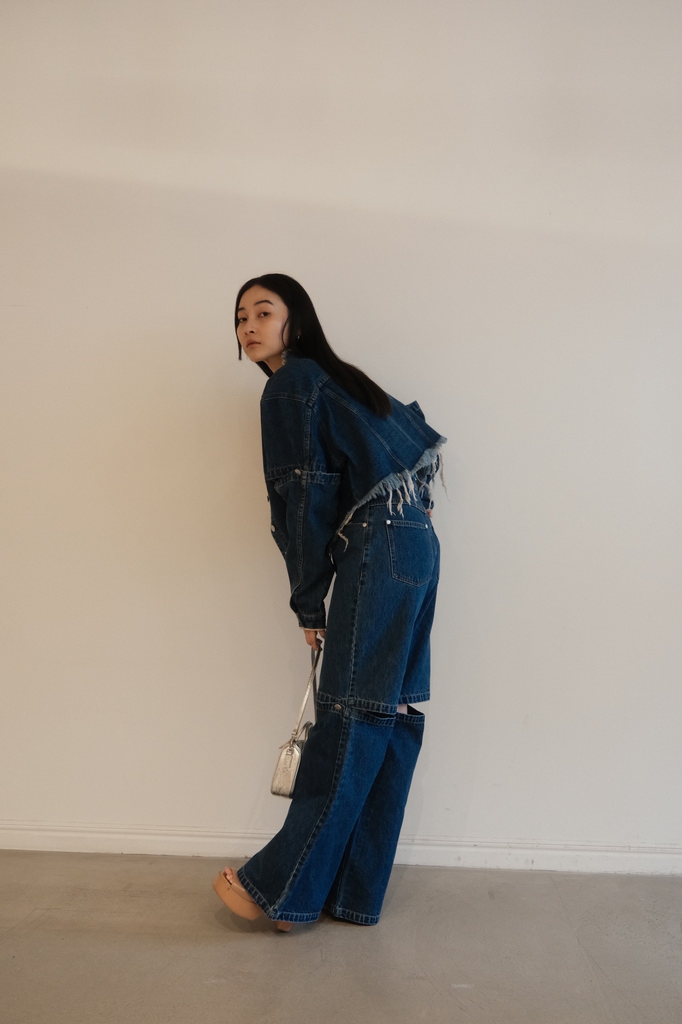 HONEY MI HONEY｜3wayスリットデニムジャケット｜モード感溢れる