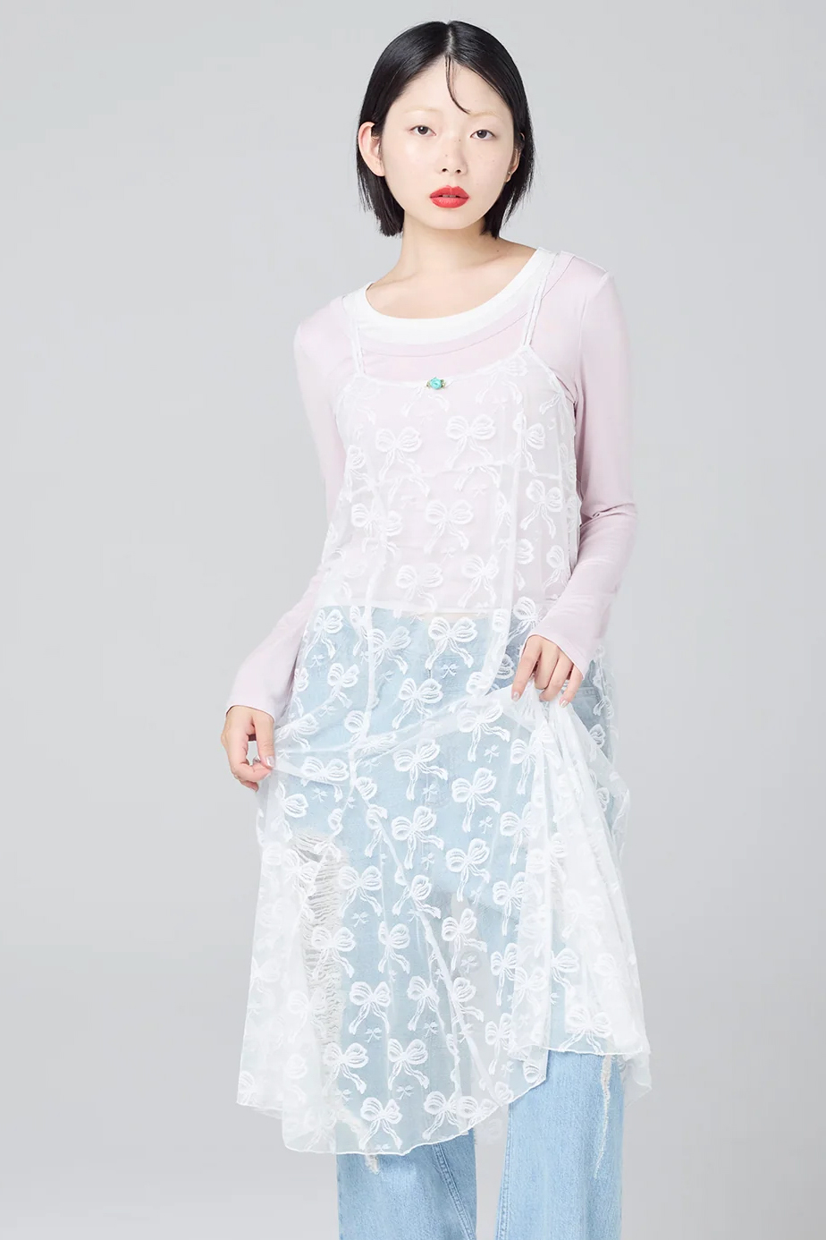 【Little Sunny Bite】lace long dress