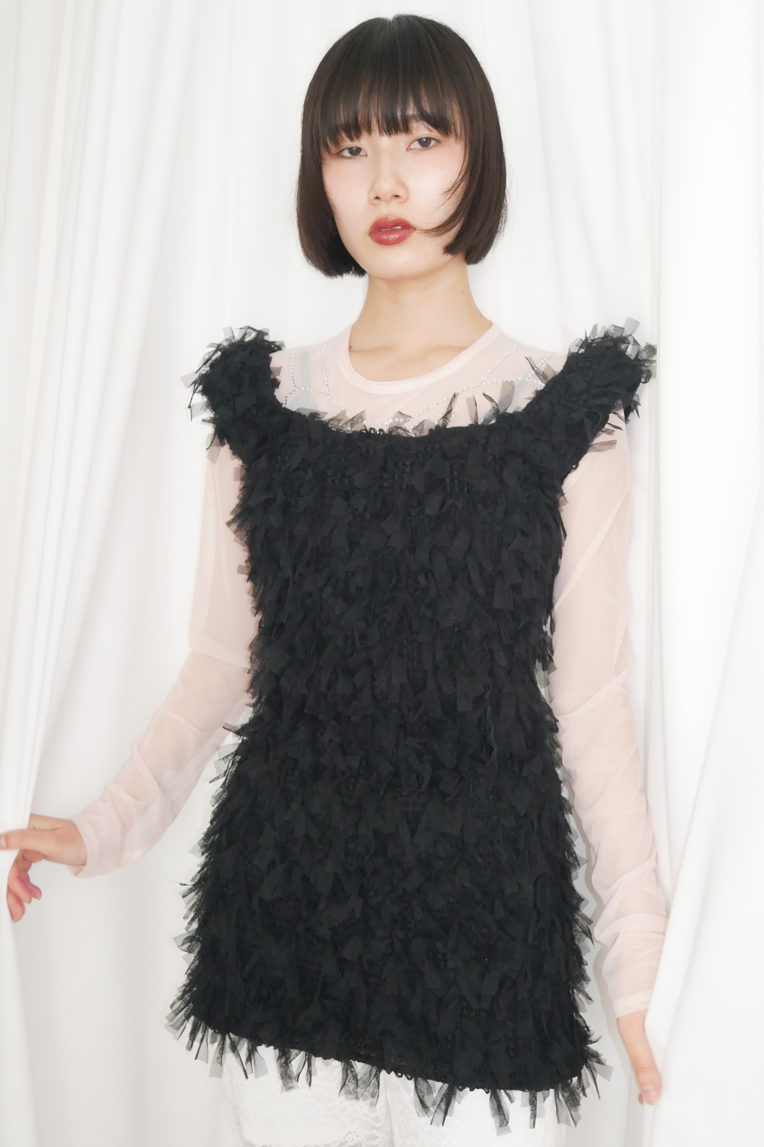 fringe tight mini one-piece | HONEY MI HONEY