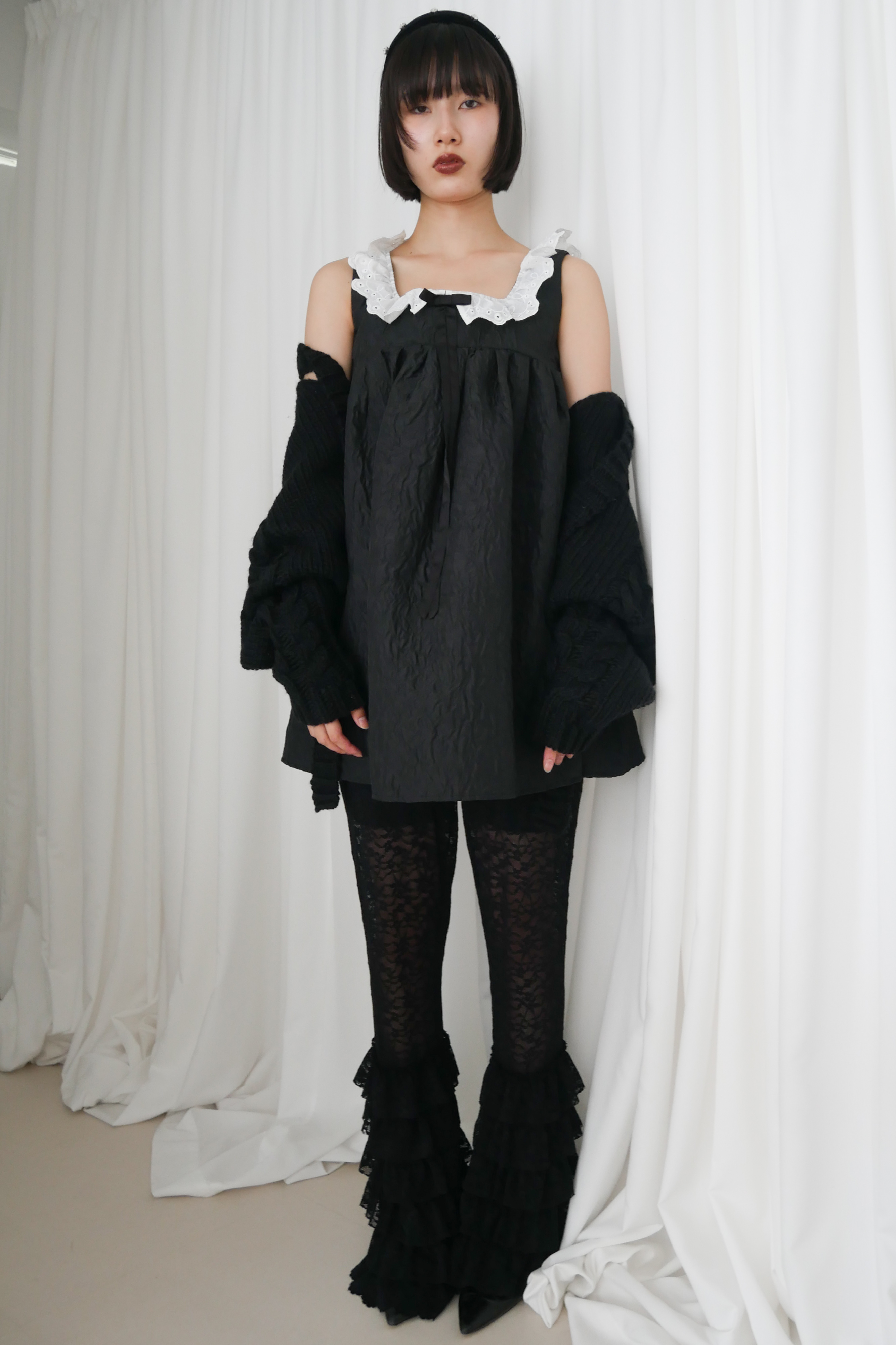 lace tiered frill flare pants | HONEY MI HONEY