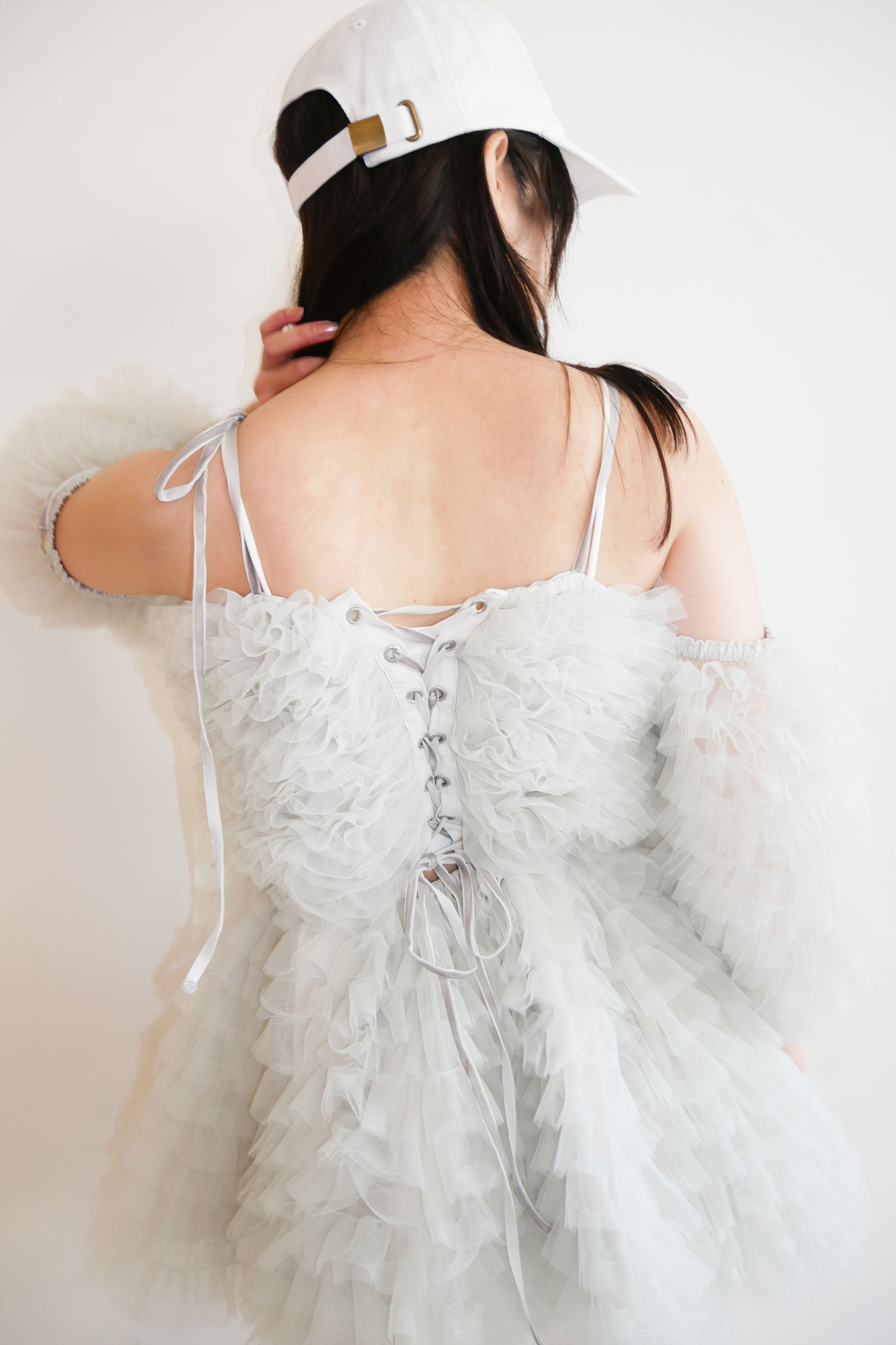 okihn様【HONEY Ml HONEY】チュールチュニック　ピンク tulle tiered two-way tunic | HONEY MI HONEY