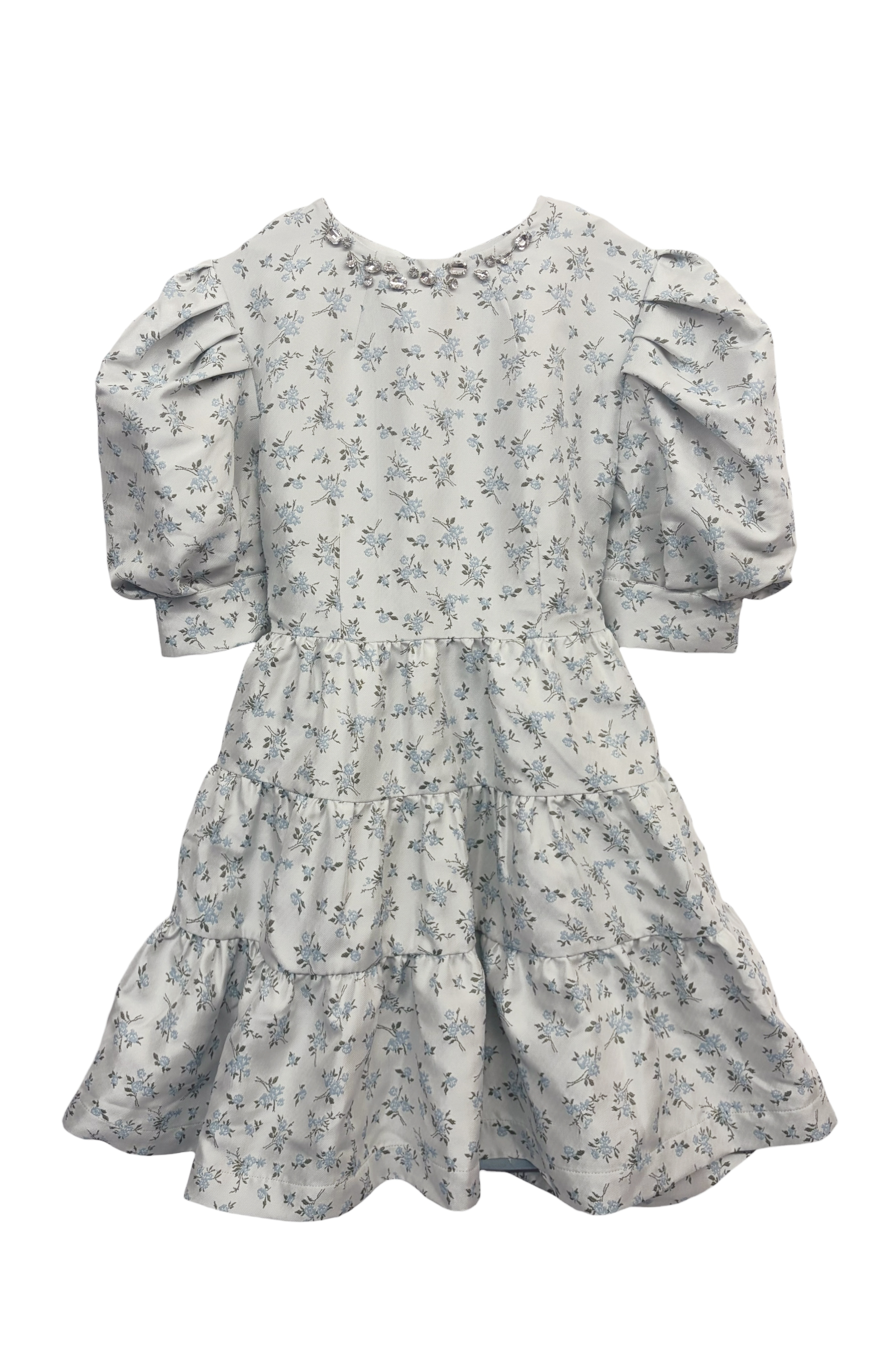 floral jacquard bijou puff mini one-piece | ESPRIT