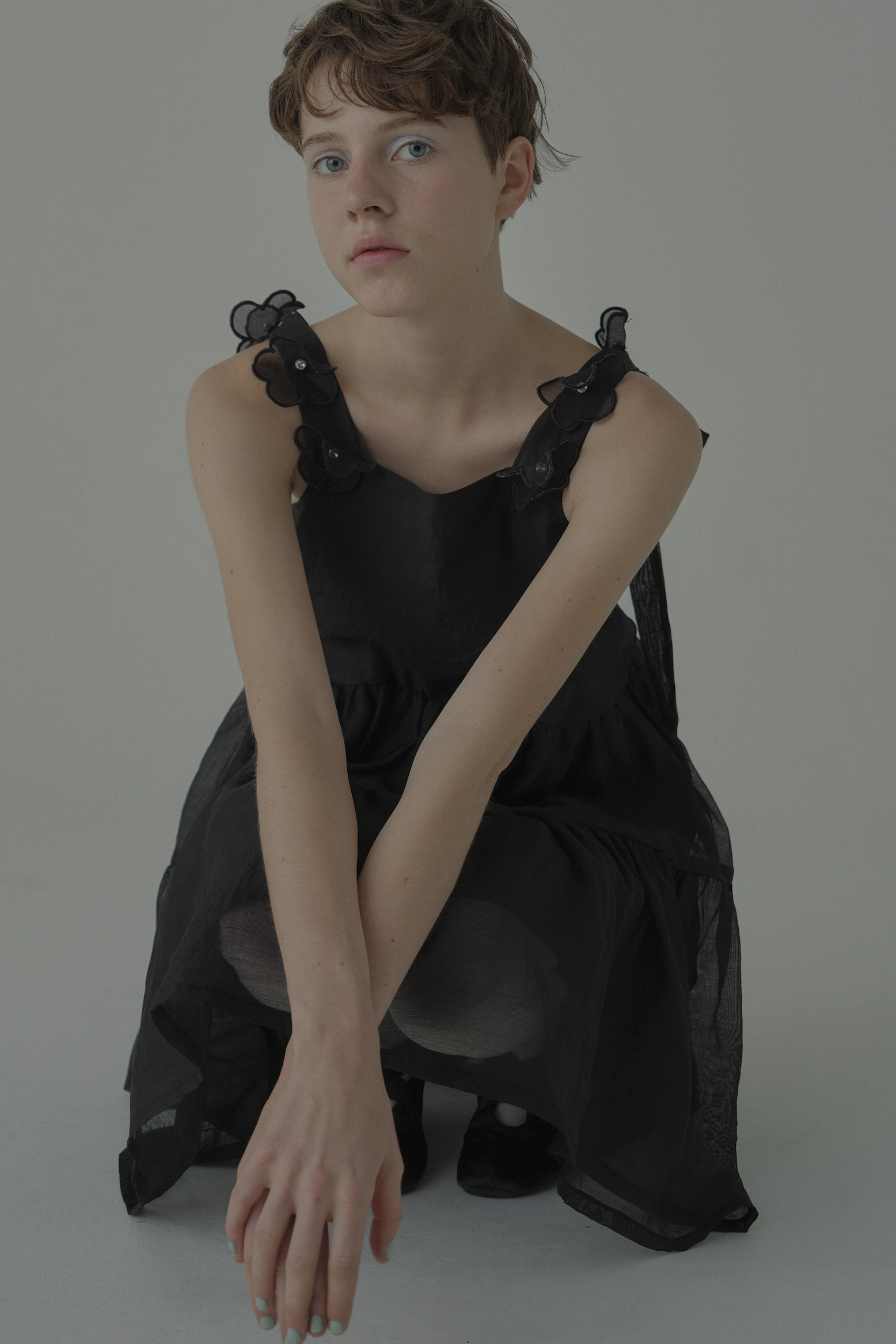 ESPRIT｜flower organdie tiered one-piece｜フラワーオーガンジー