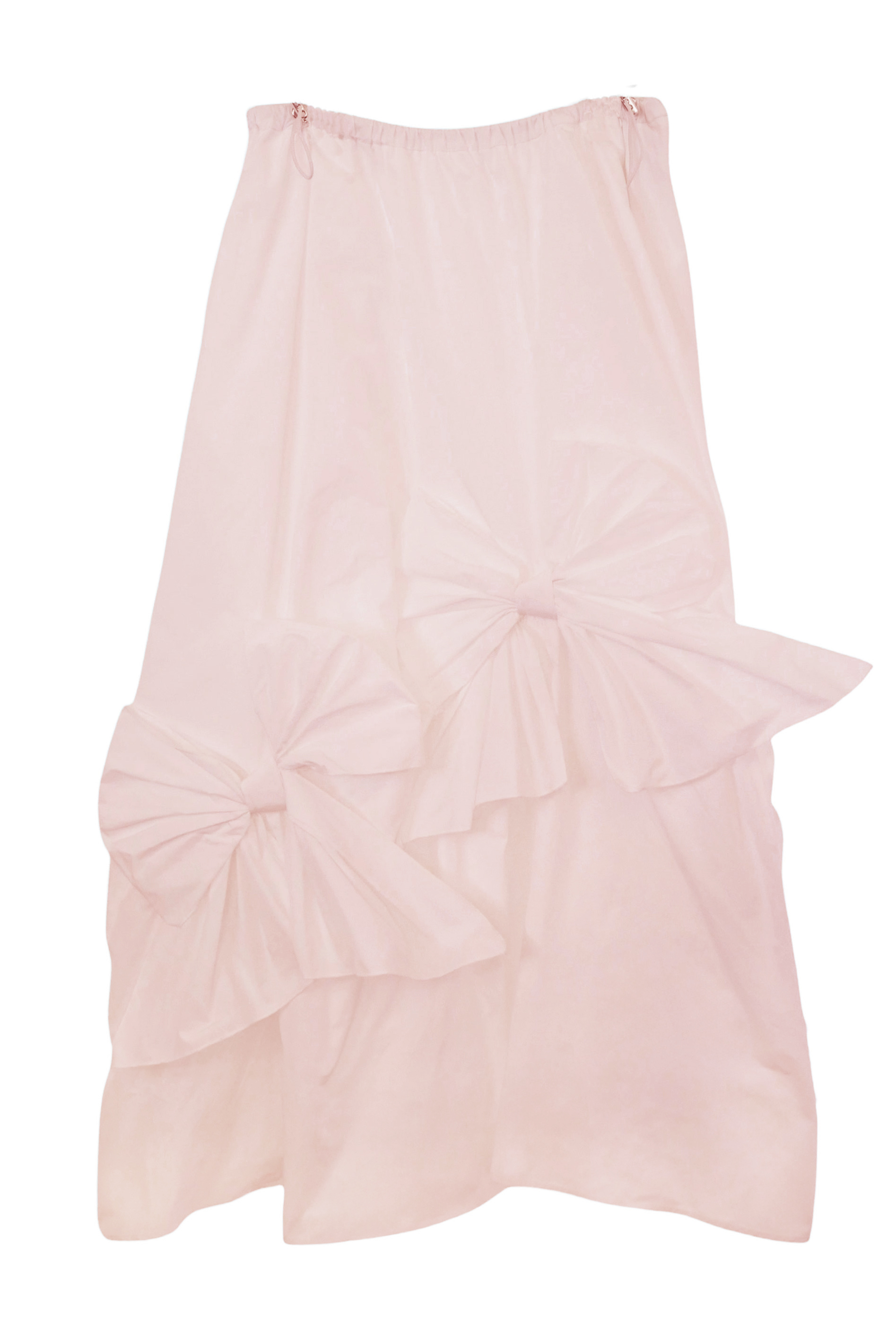 ESPRIT｜taffeta ribbon drape skirt