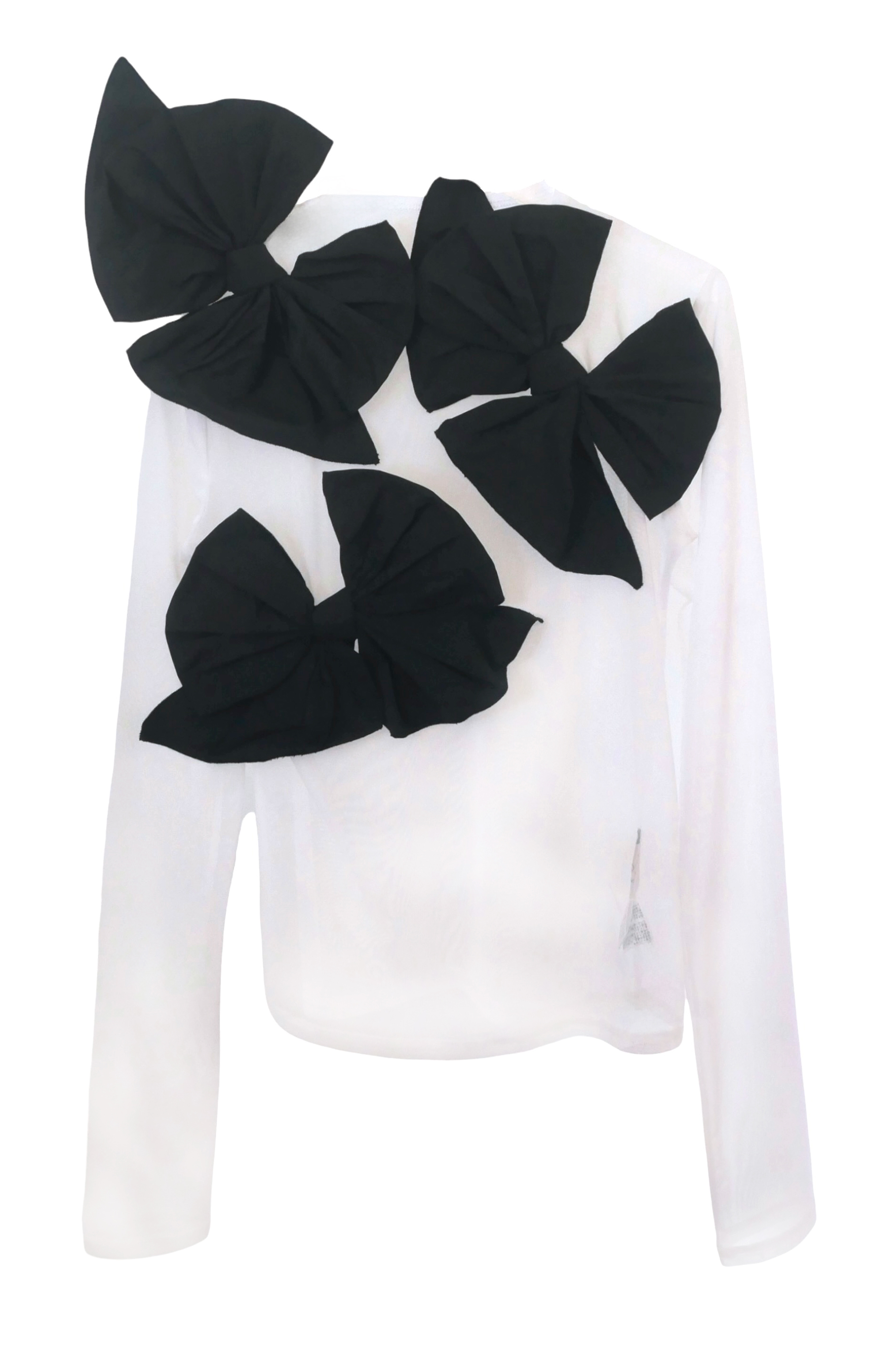 ESPRIT｜taffeta ribbon sheer tops
