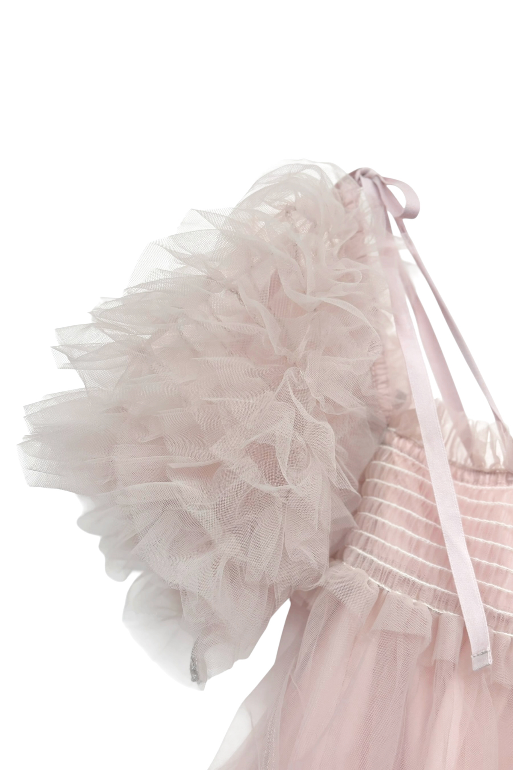 ESPRIT｜tulle puff sleeve blouse｜チュールパフスリーブブラウス
