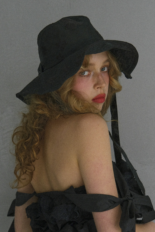 【ESPRIT】honeymihoneyフラワーオーガンジーリボンバケットハット HONEY MI HONEY｜flower organdie frill ribbon hat｜フラワー