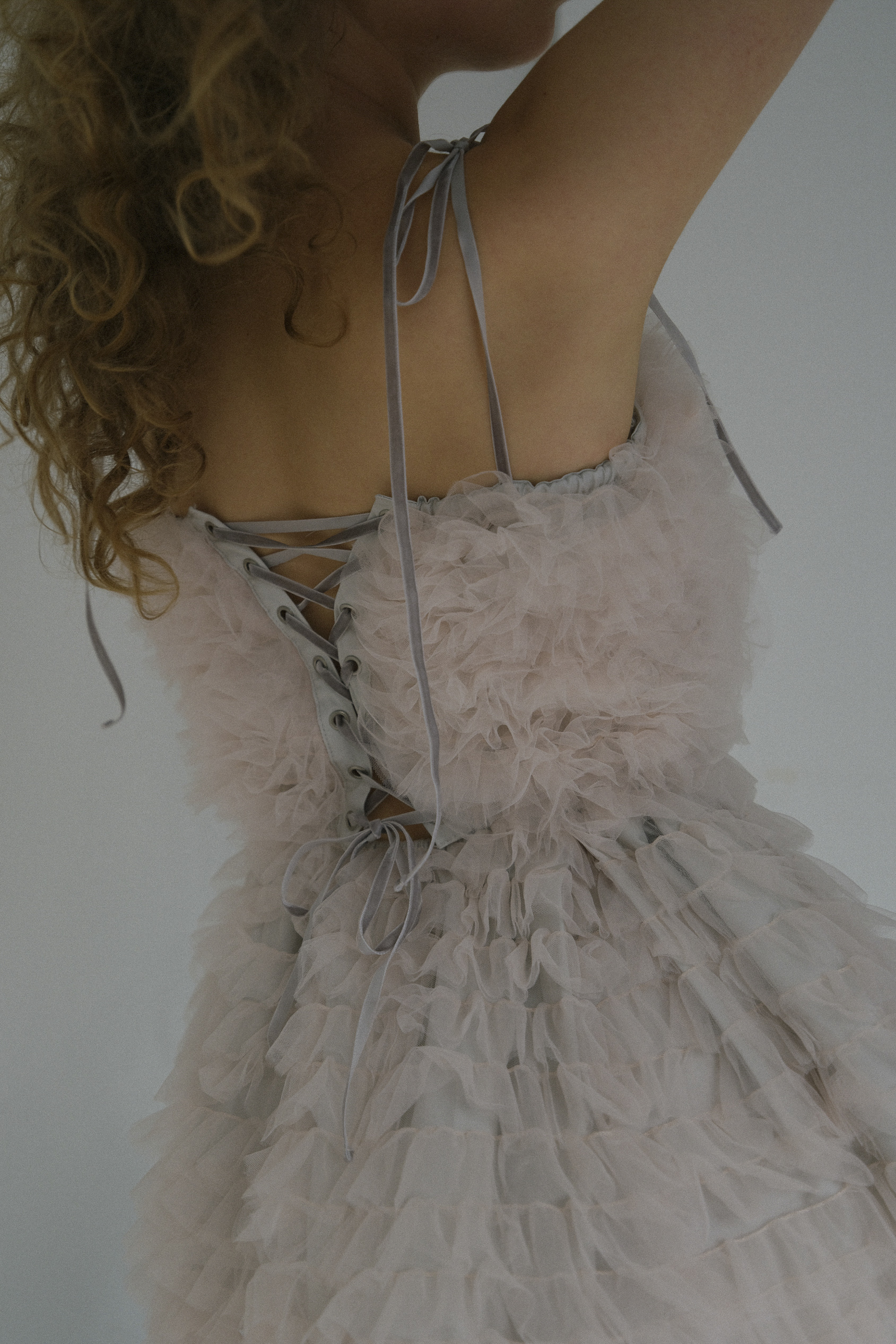 tulle tiered two-way tunic | HONEY MI HONEY