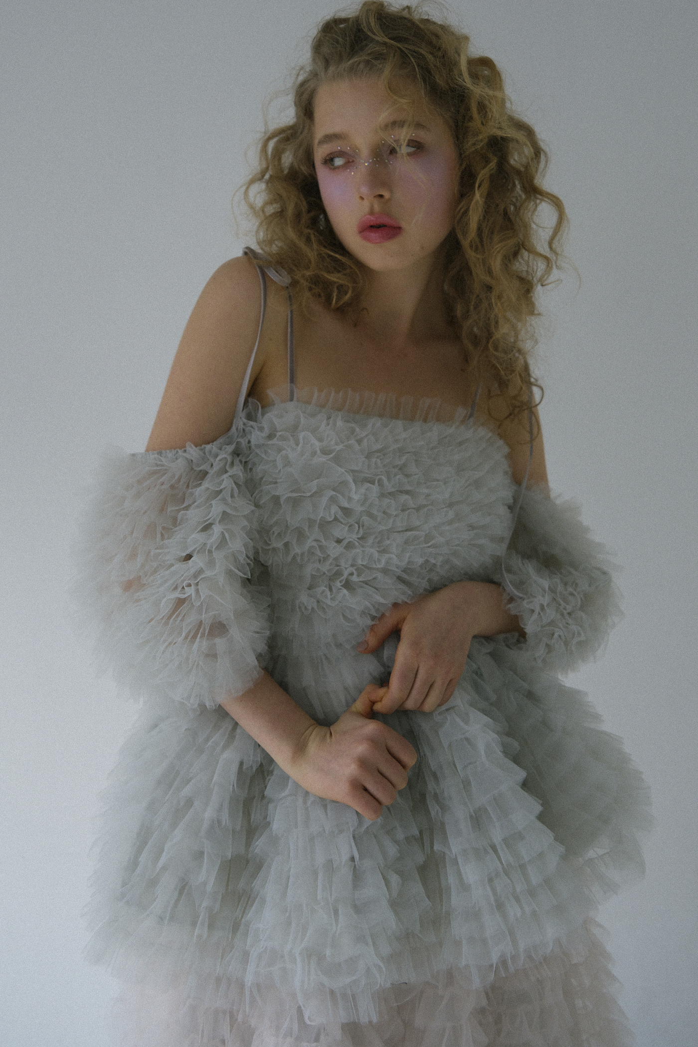 Honey mi Honey オフショルチュール トップス タグ付き新品美品 tulle tiered two-way tunic | HONEY MI HONEY