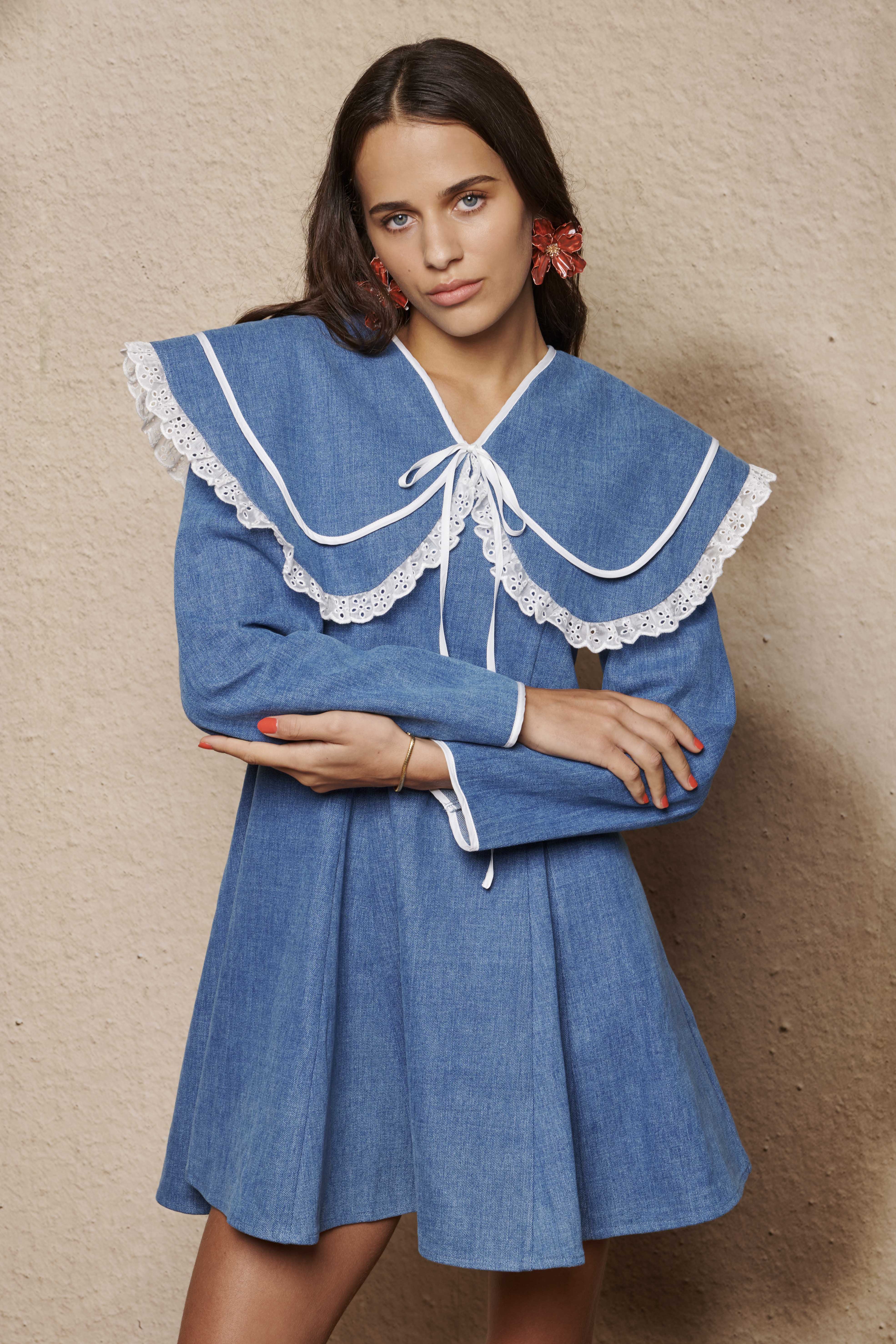 【sister jane】Dappled Denim Mini Dress