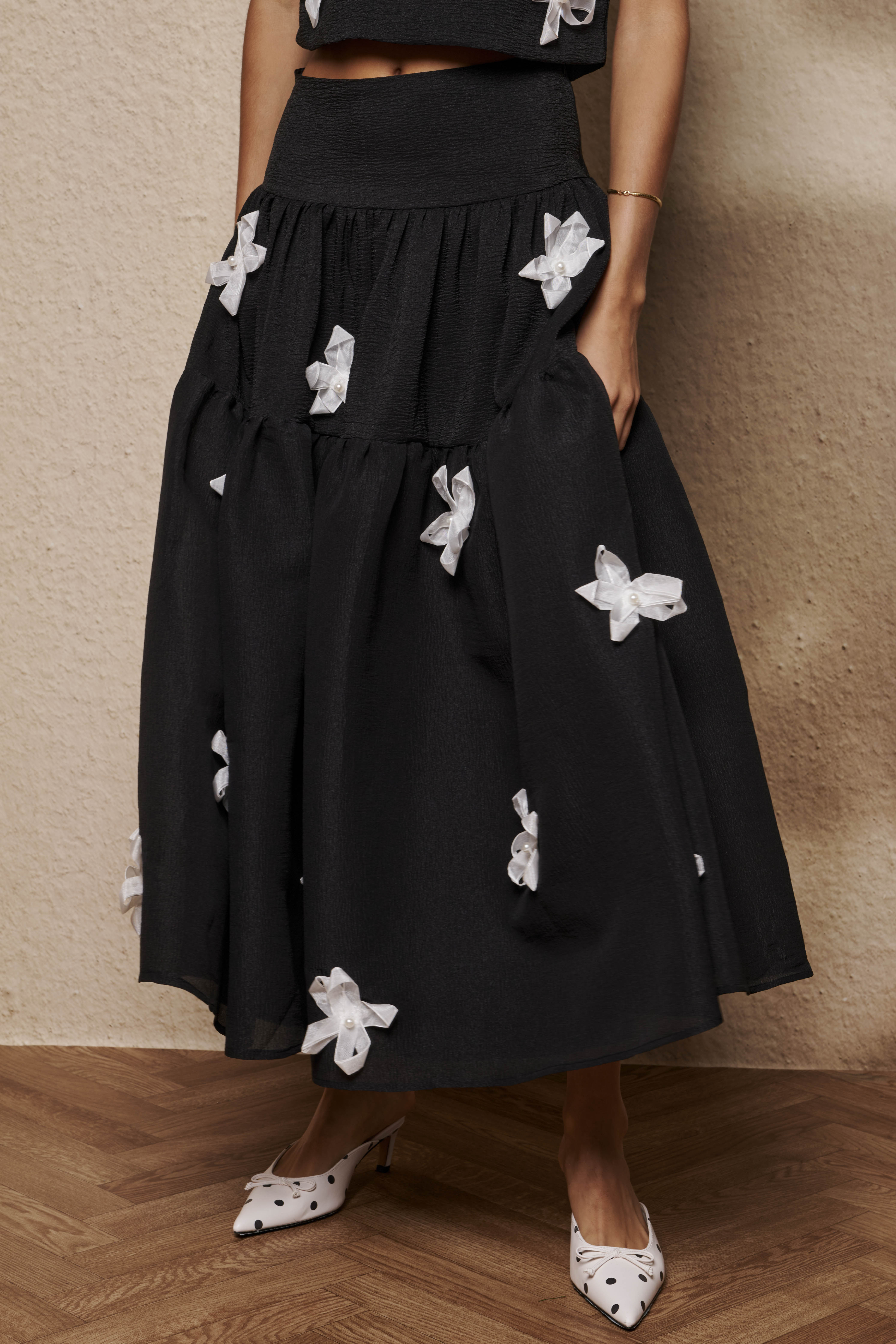 【sister jane】Glow Flora Midi Skirt