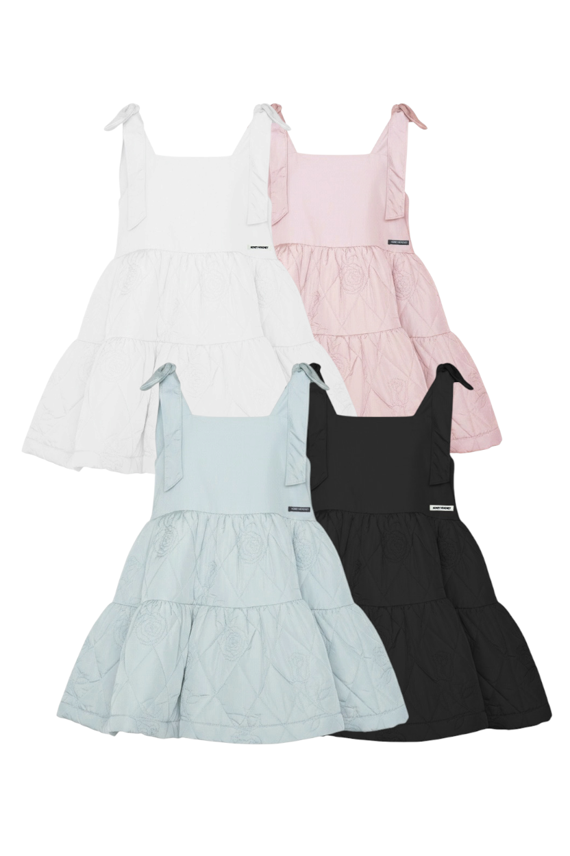 HONEY MI HONEY キルティングワンピース rose quilting ribbon mini one-piece | HONEY MI HONEY