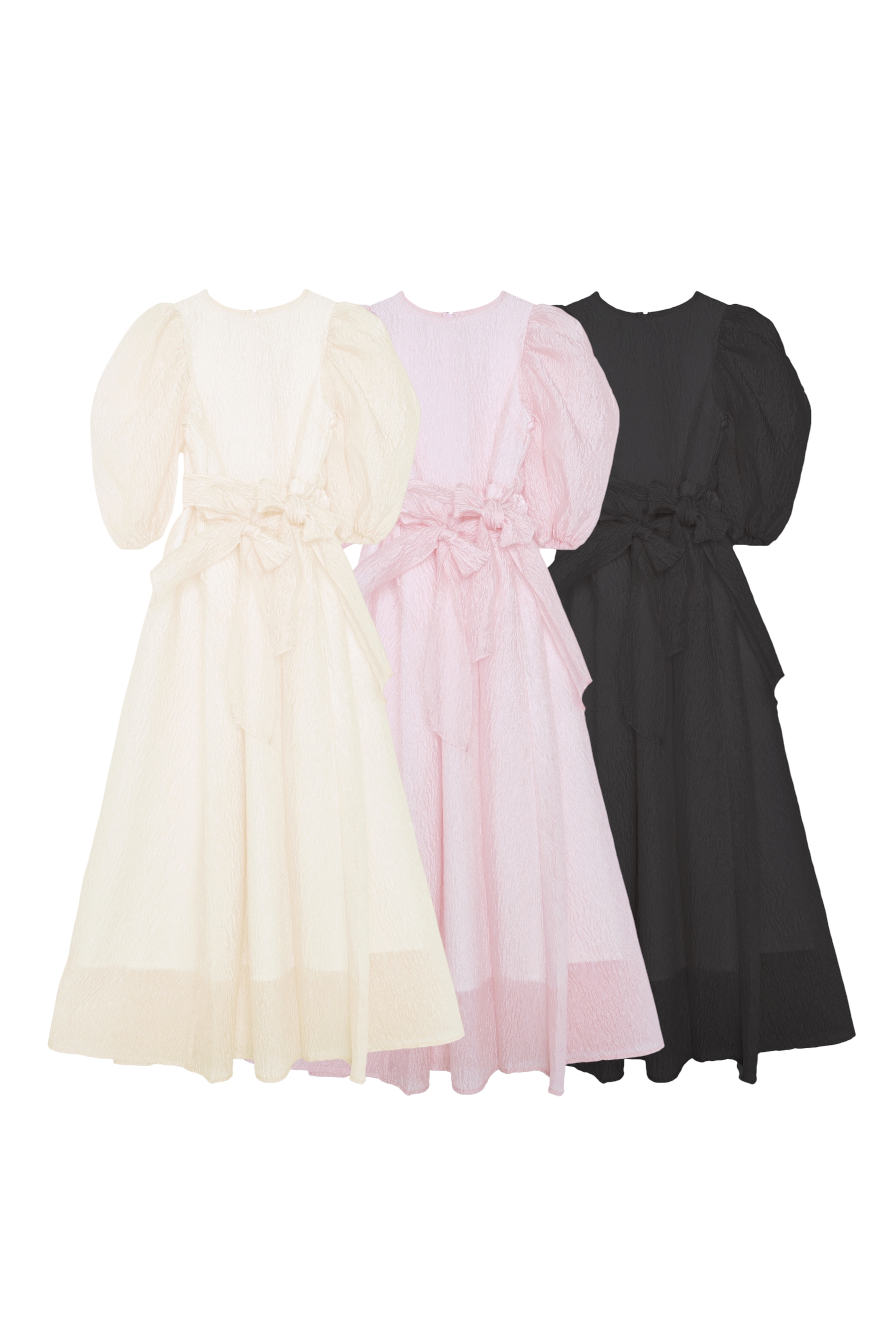 ESPRIT】multi fit airy jacquard ribbon one-piece HONEY.MALL