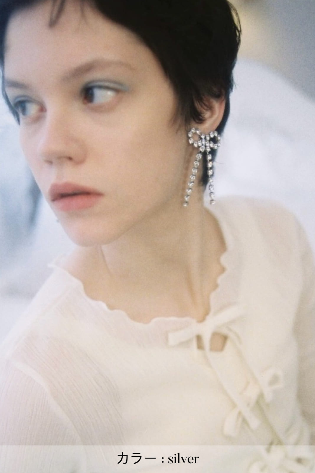 ribbon bijou pierce&earring
