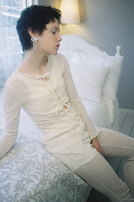 ribbon bijou pierce&earring